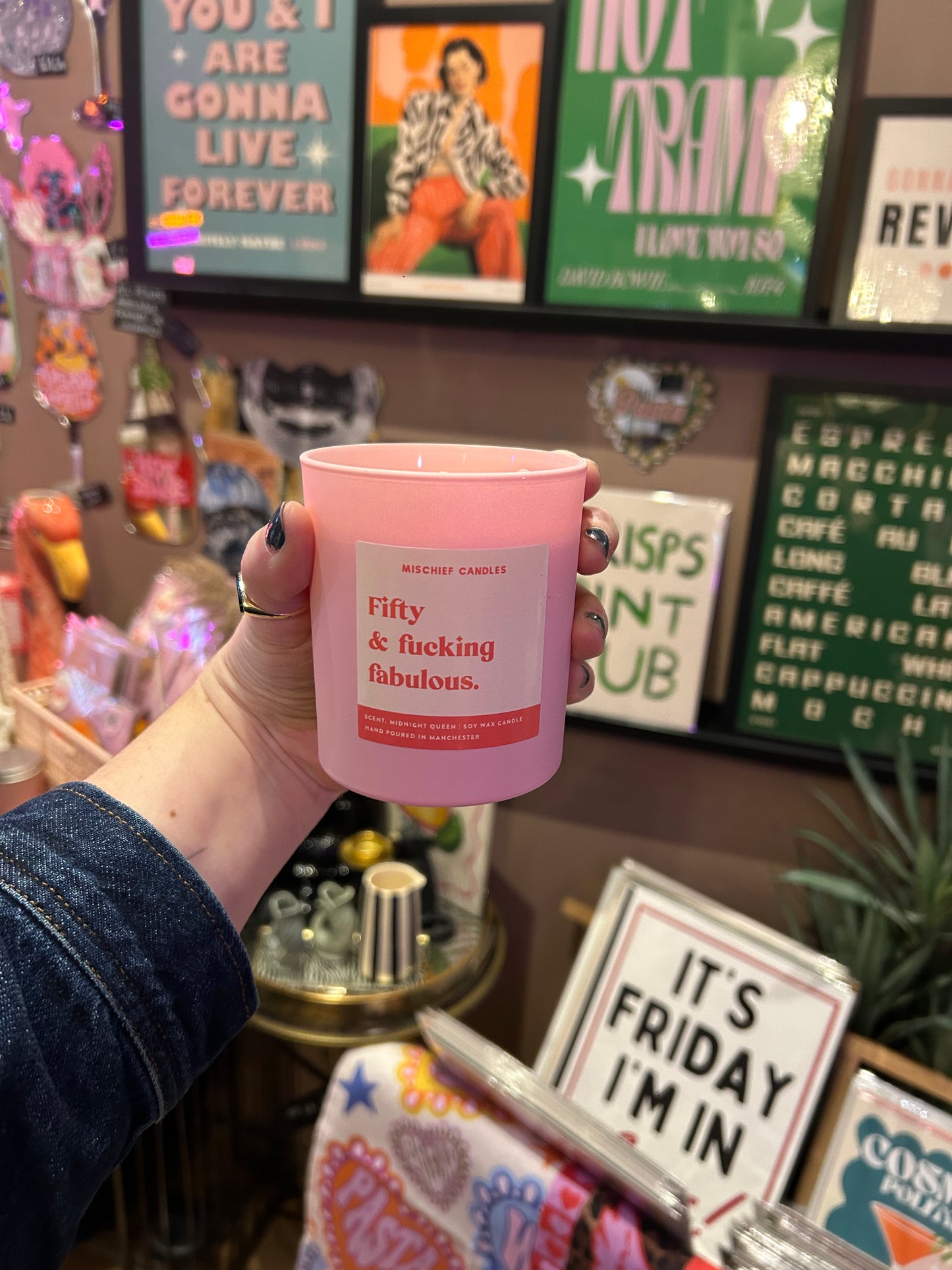 'Fifty & Fucking Fabulous' Candle