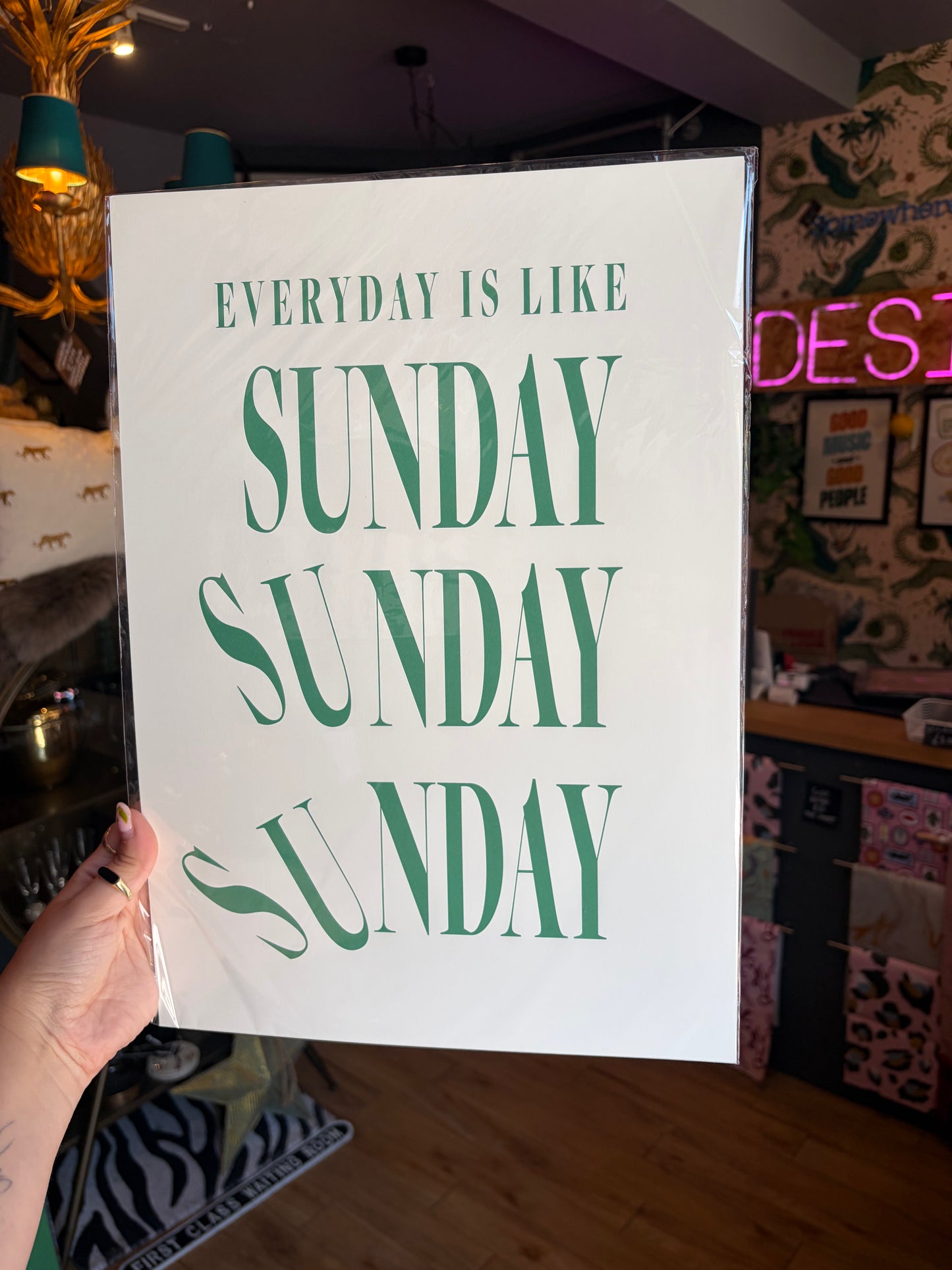 Sunday Sunday Sunday A3 Print