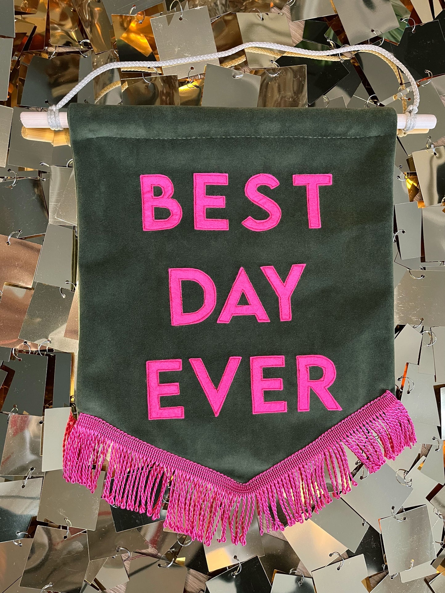 Best Day Ever Velvet Banner