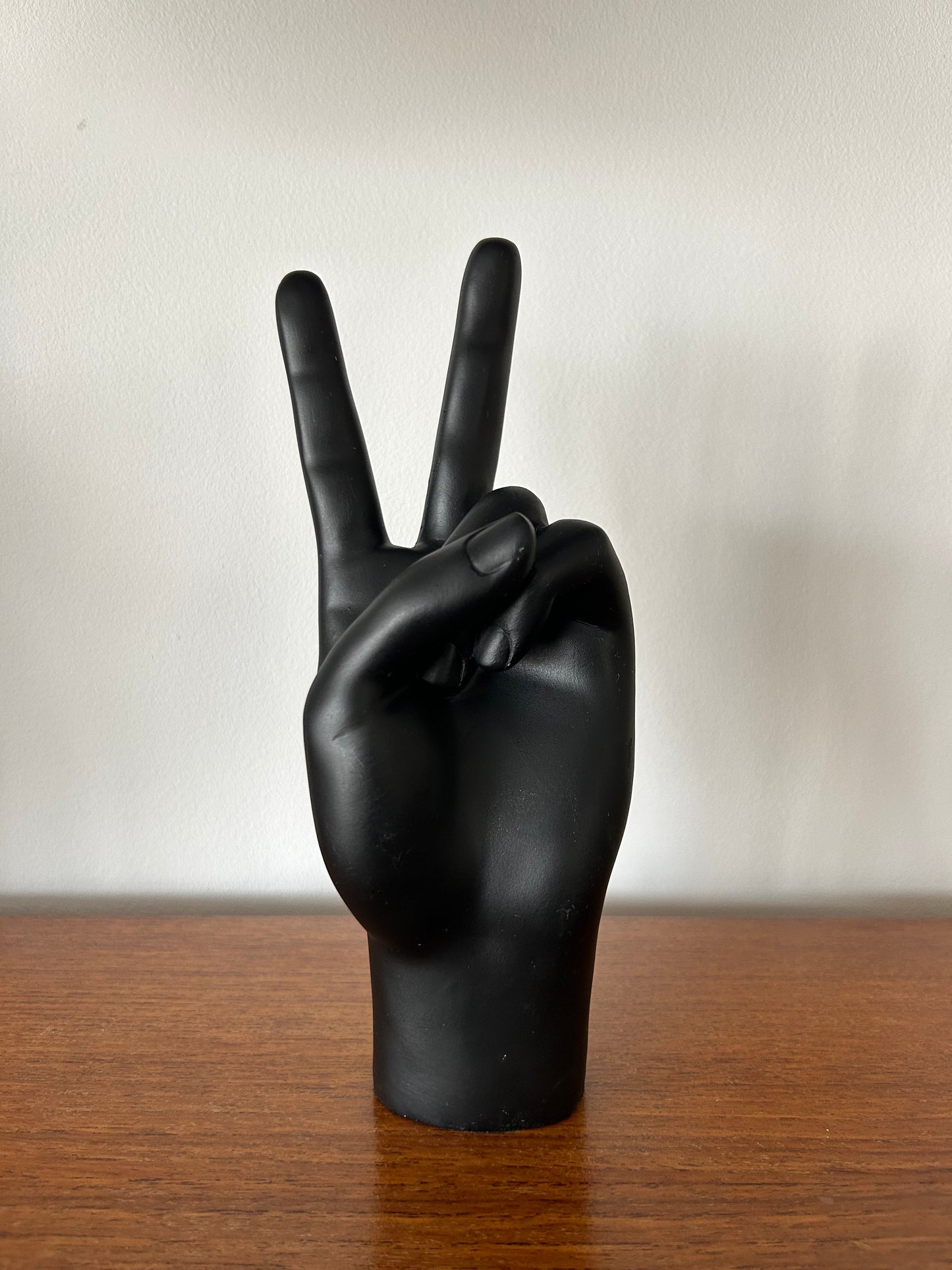 Black Peace Hand Ornament