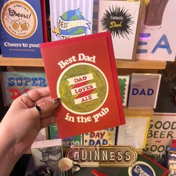 'Best Dad In The Pub' Beer Mat Fathers Day Card
