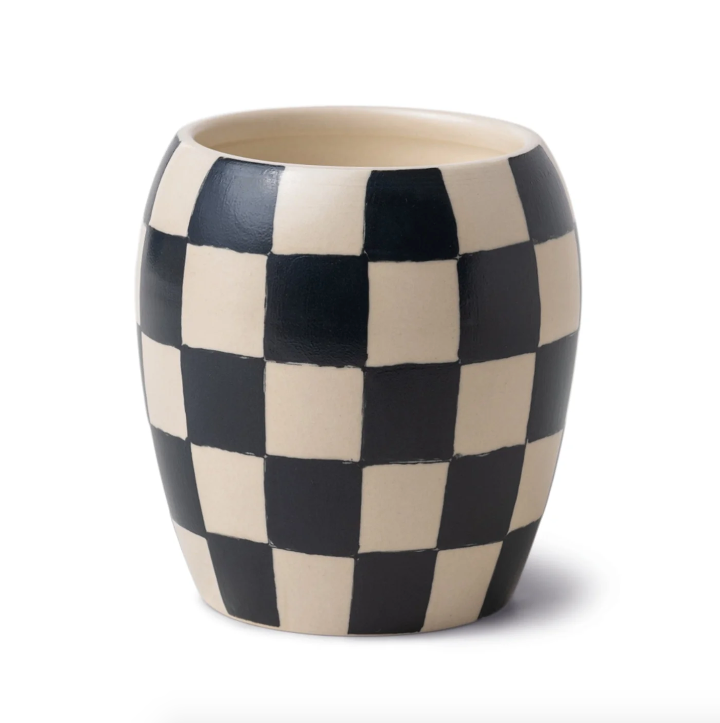 Black Checkerboard Candle