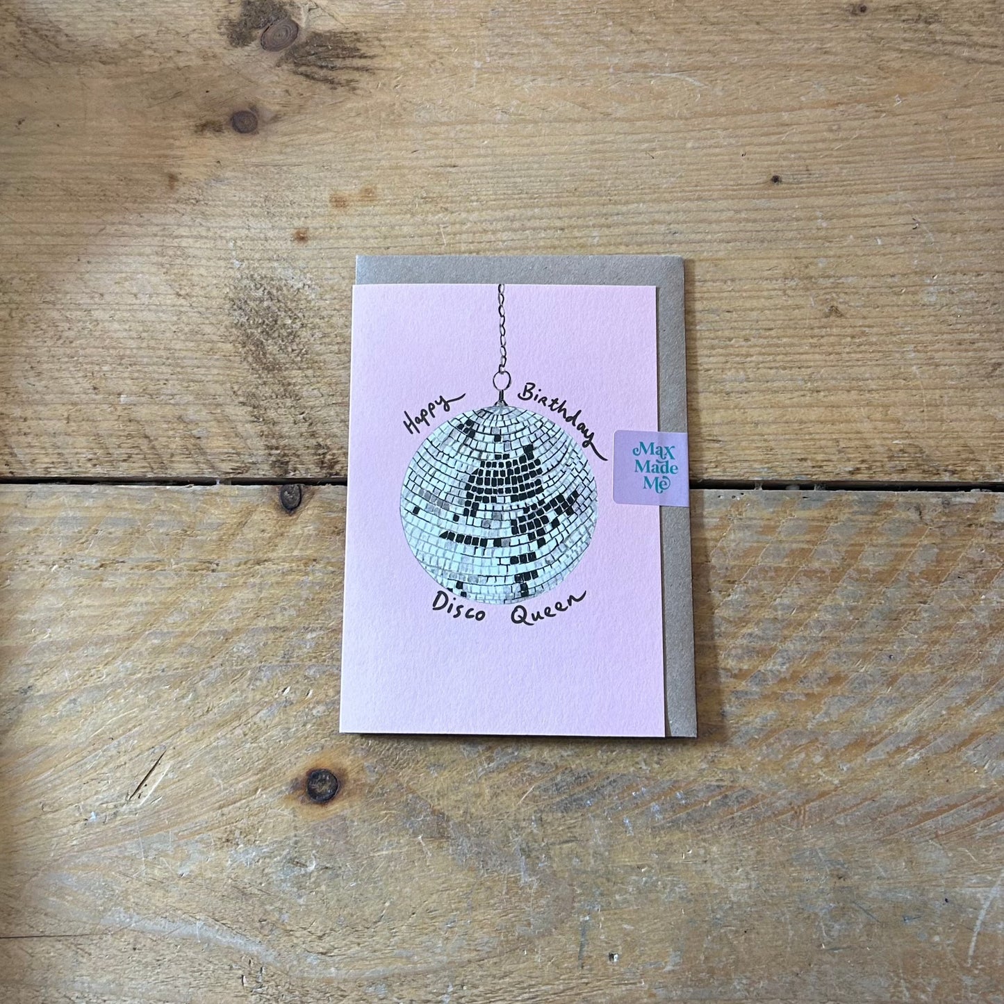 'Happy Birthday Disco Queen' Card
