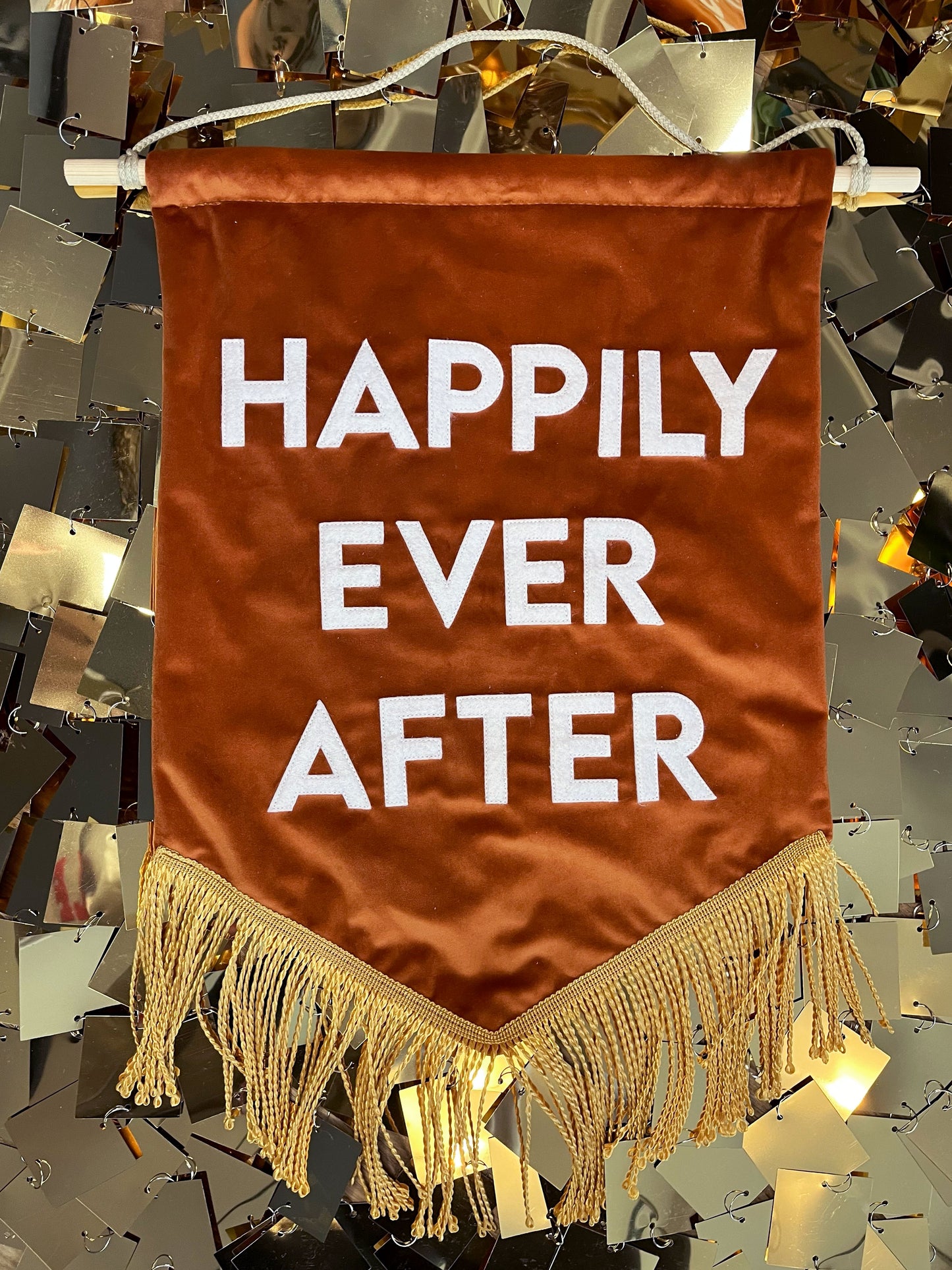 Happily Ever After Velvet Banner