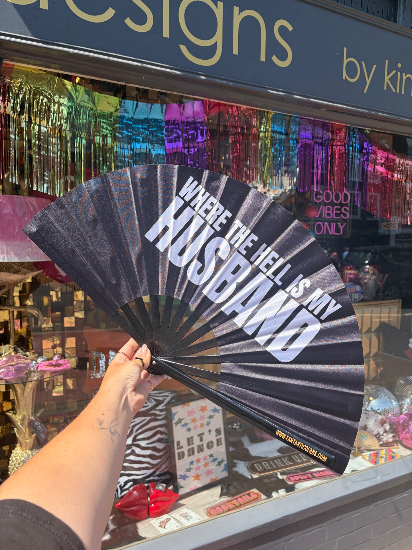 Where The Hell Is My Husband Fan - XL