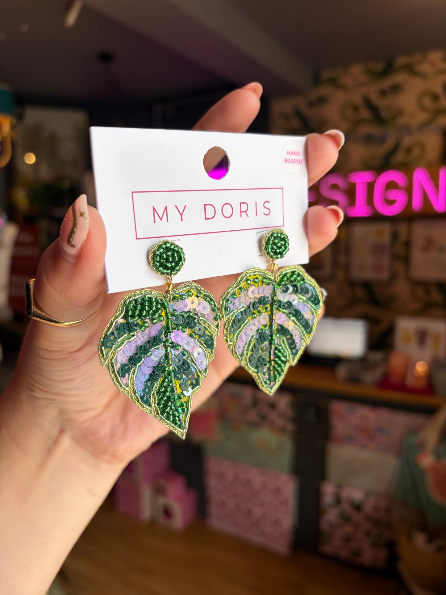 Monstera Leaf Earrings