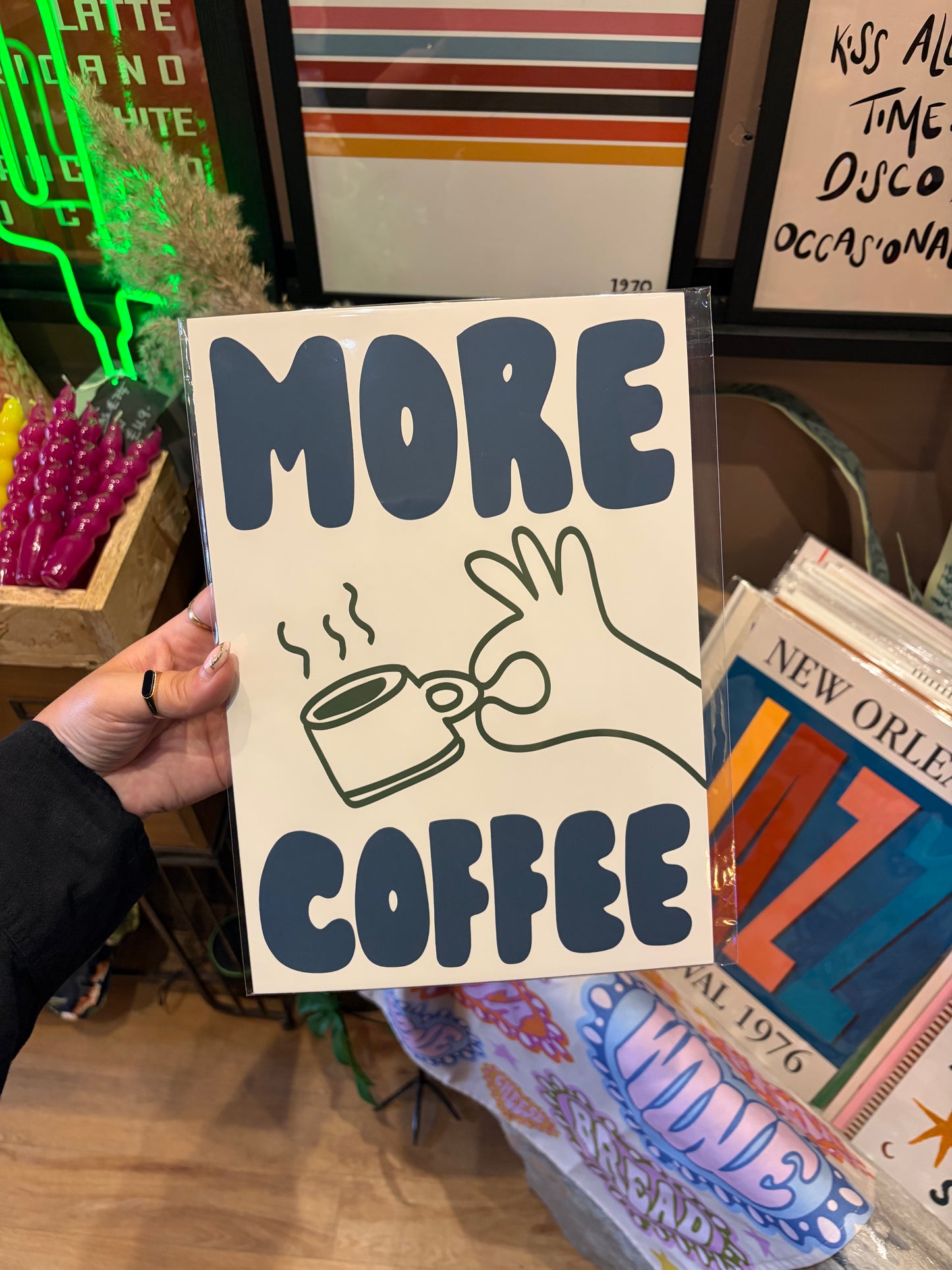 More Coffee A4 Print