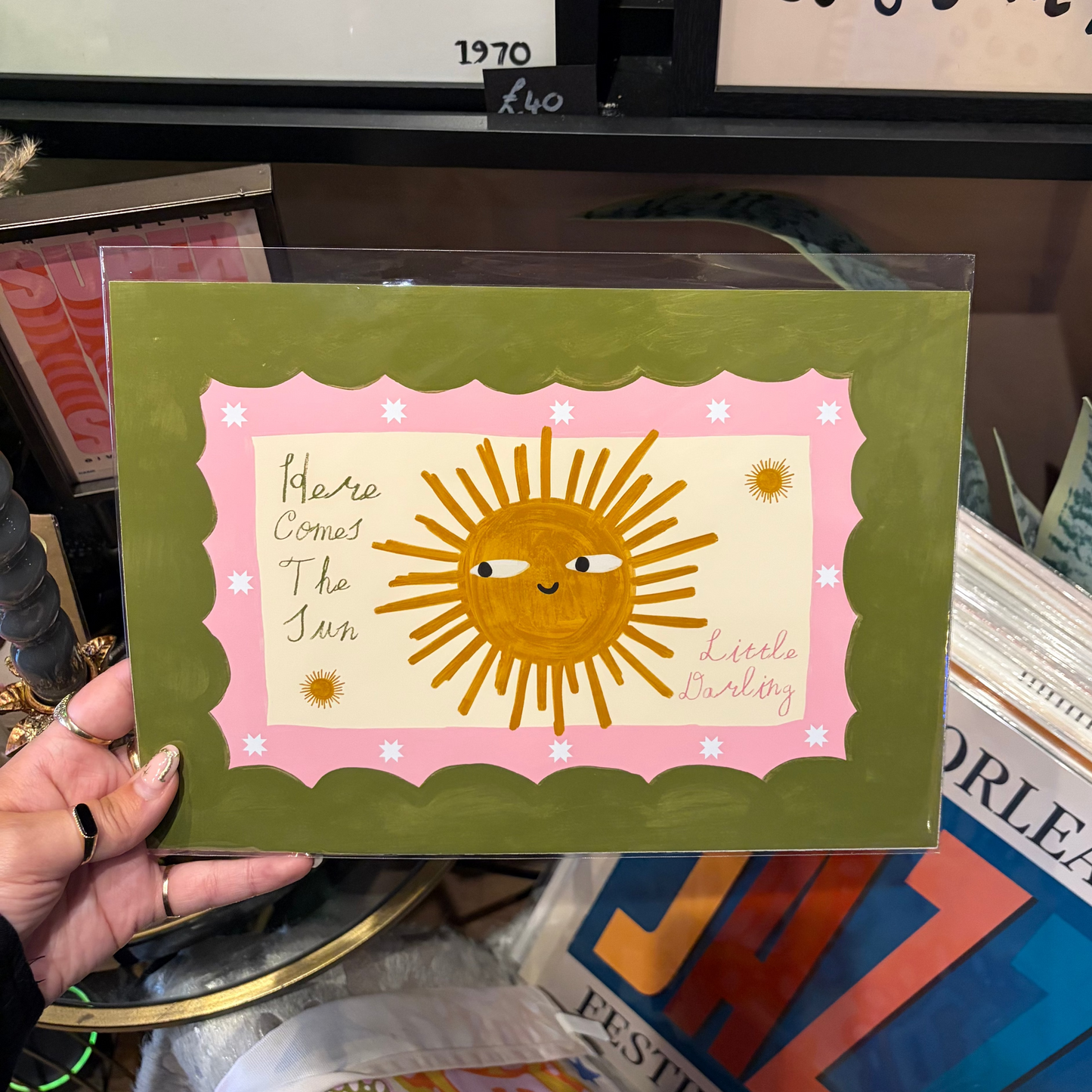 Here Comes The Sun A4 print