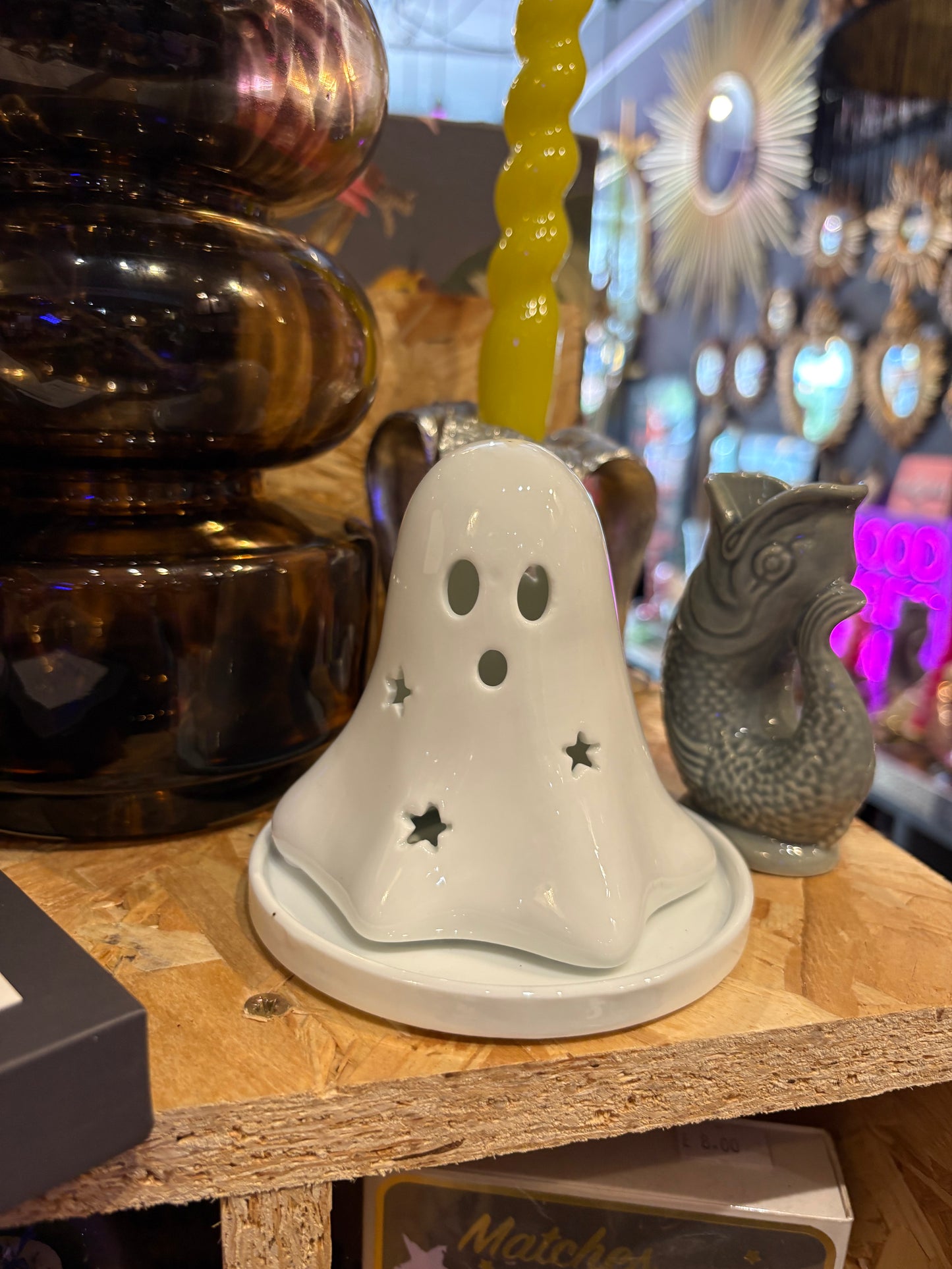 White Ghost Incense Cone Burner