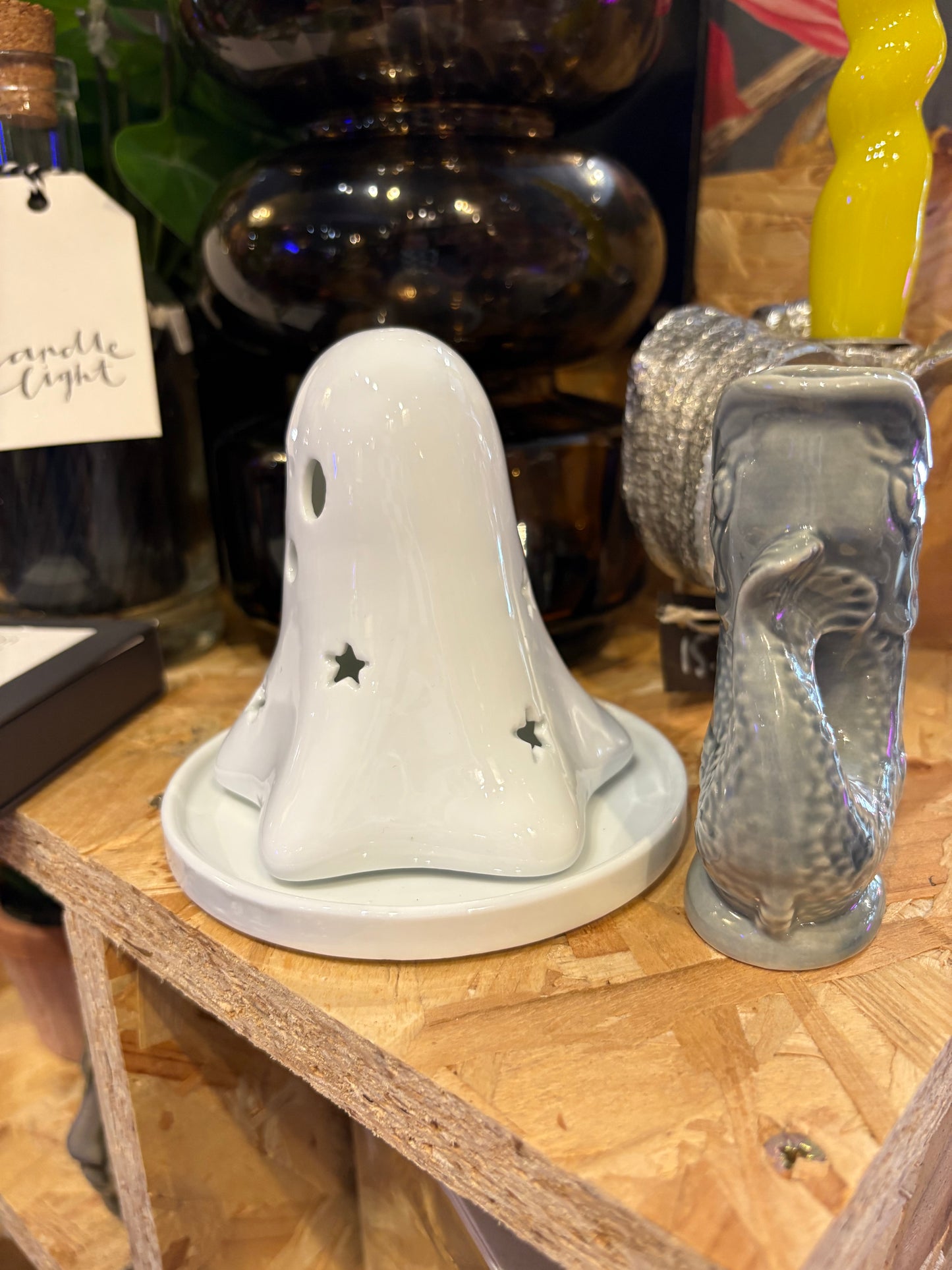 White Ghost Incense Cone Burner
