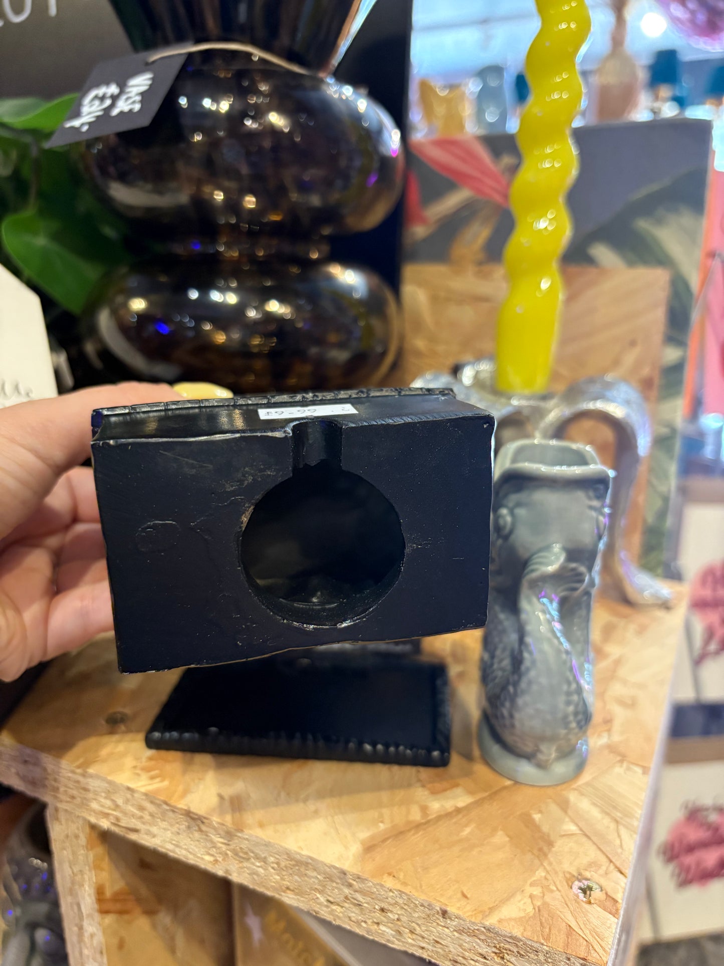 Black Haunted House Incense Cone Burner