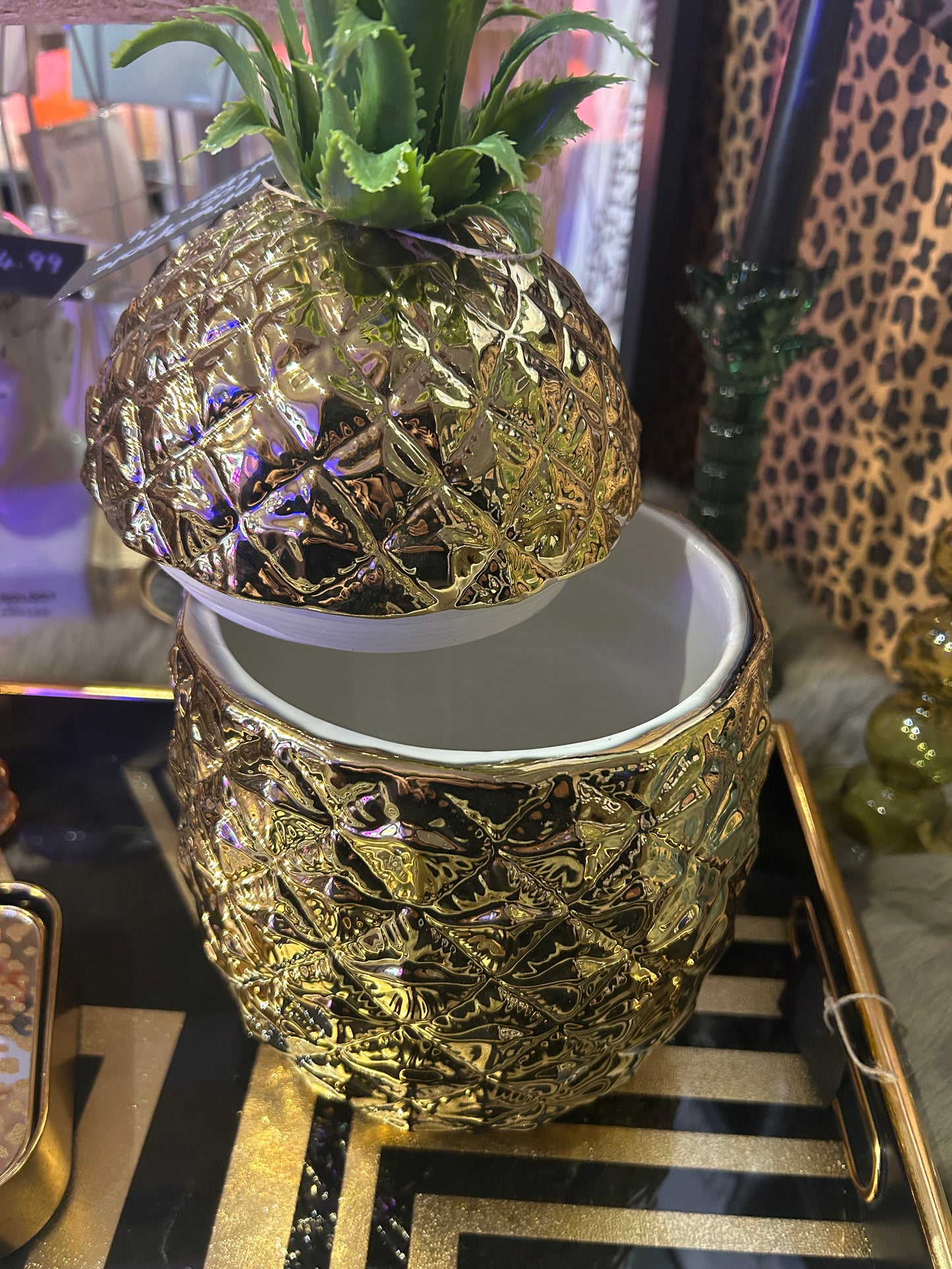 Gold Pineapple Ice Bucket