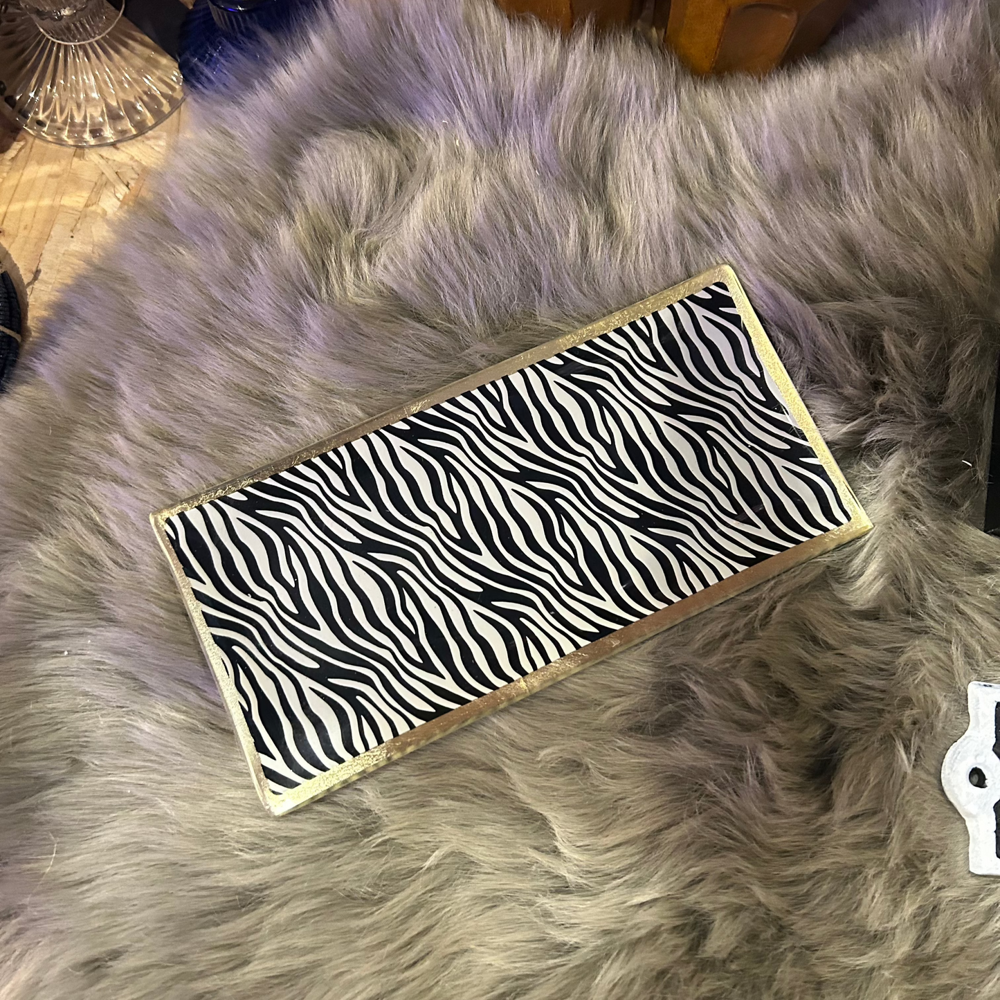 Zebra Trinket Tray