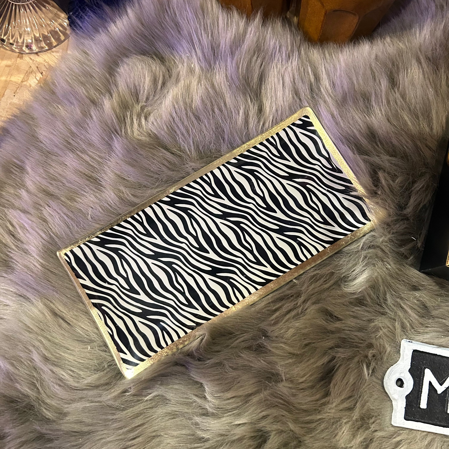 Zebra Trinket Tray