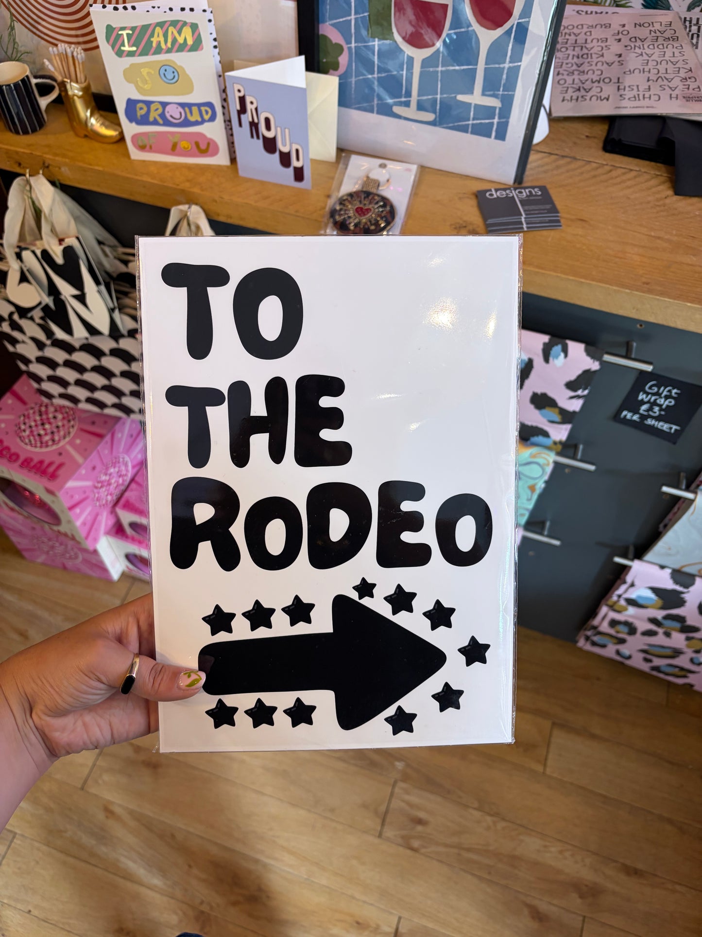To The Rodeo A4 Print