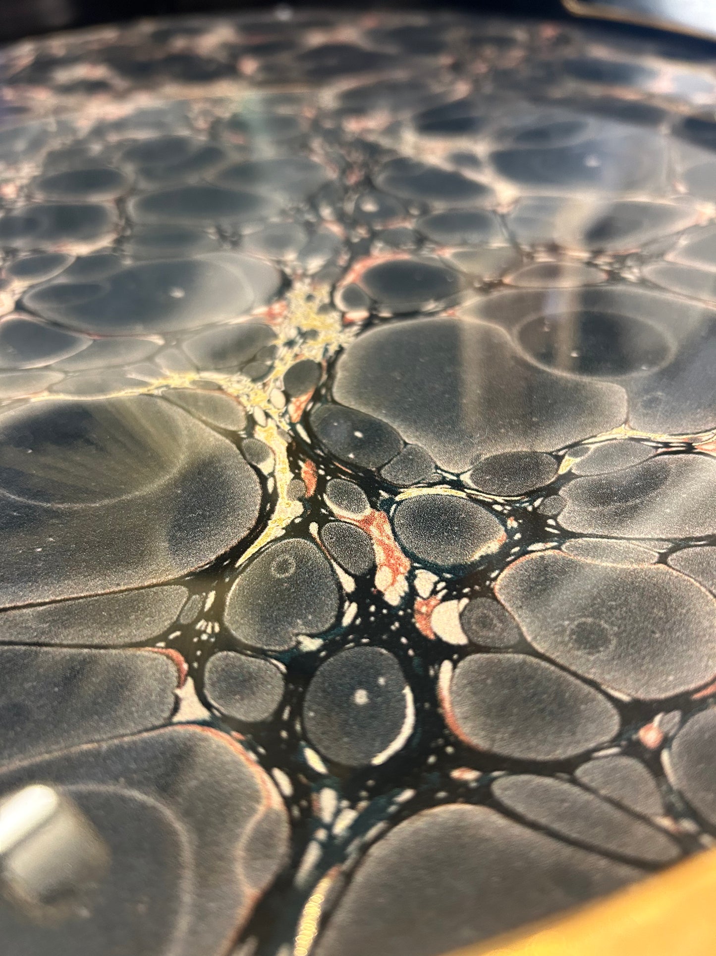 Dark Blue & Gold Mottled Effect Tray