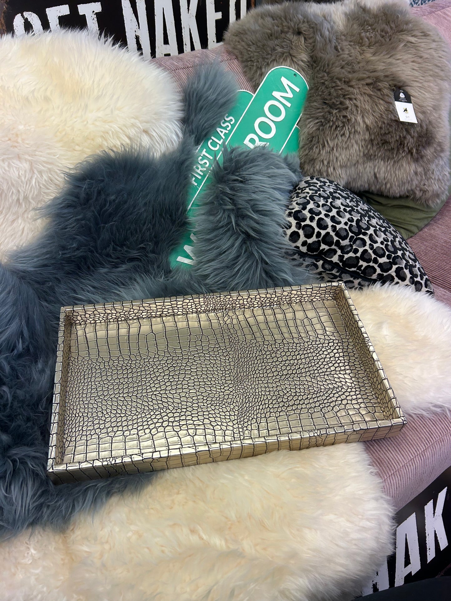Gold Textured Tray