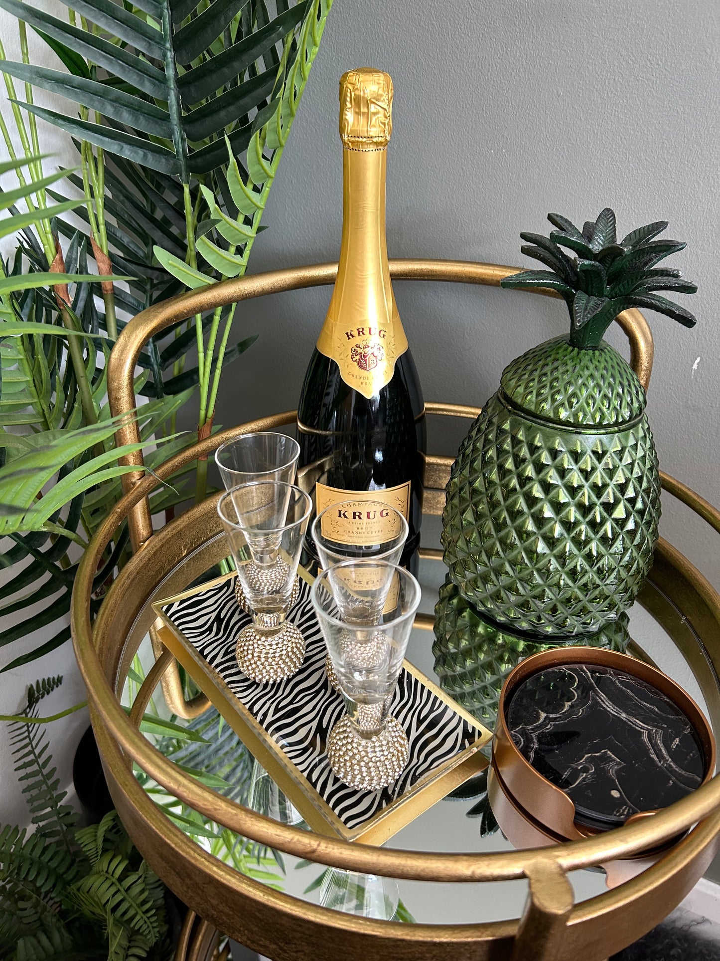 Diamante Shot Glasses - Set of 4