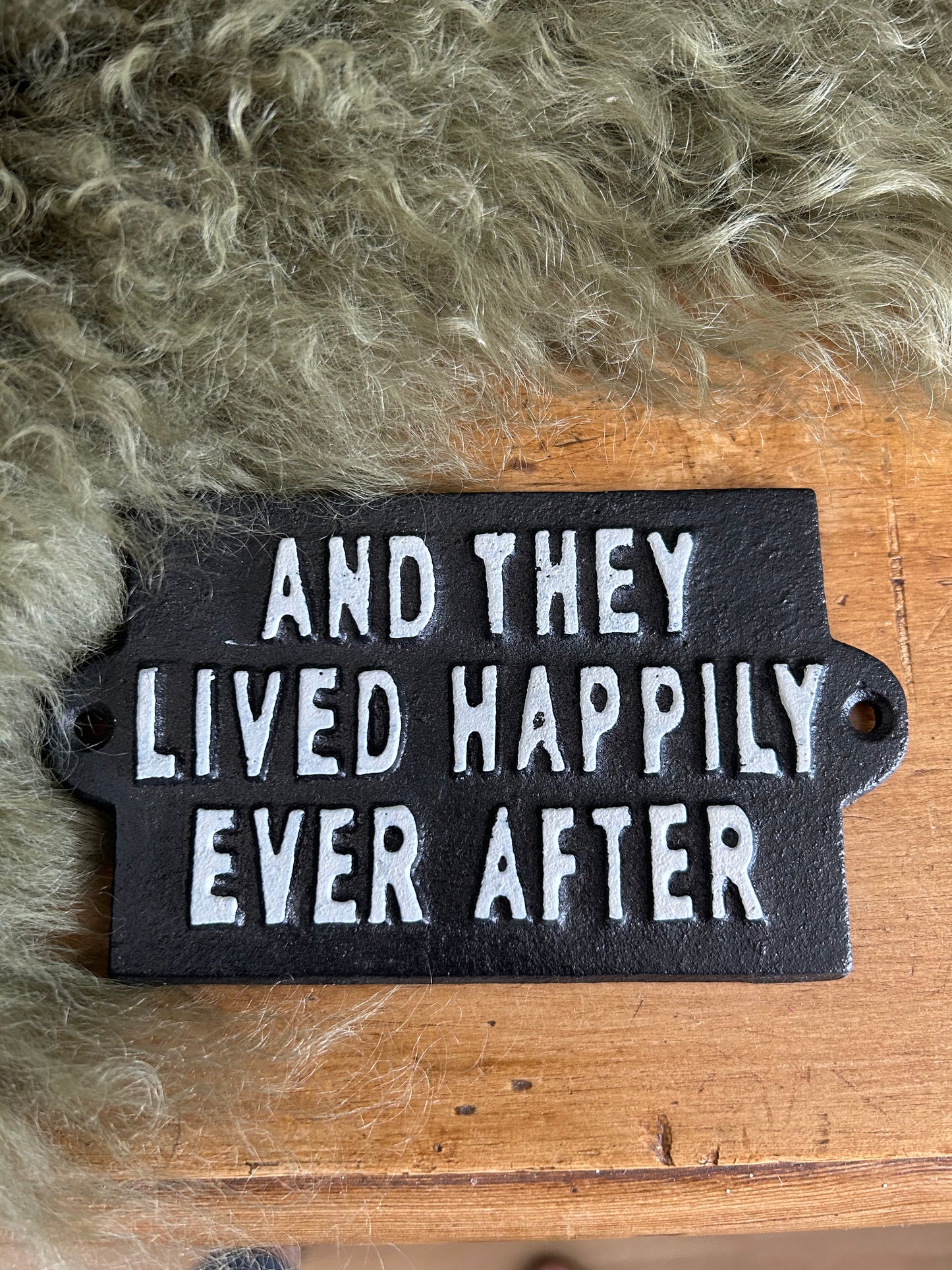 Black Happy ever after sign