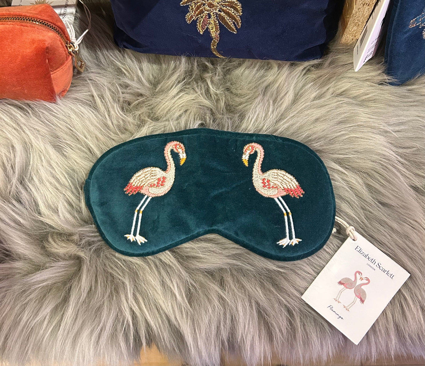 Elizabeth Scarlett Flamingo Eye Mask