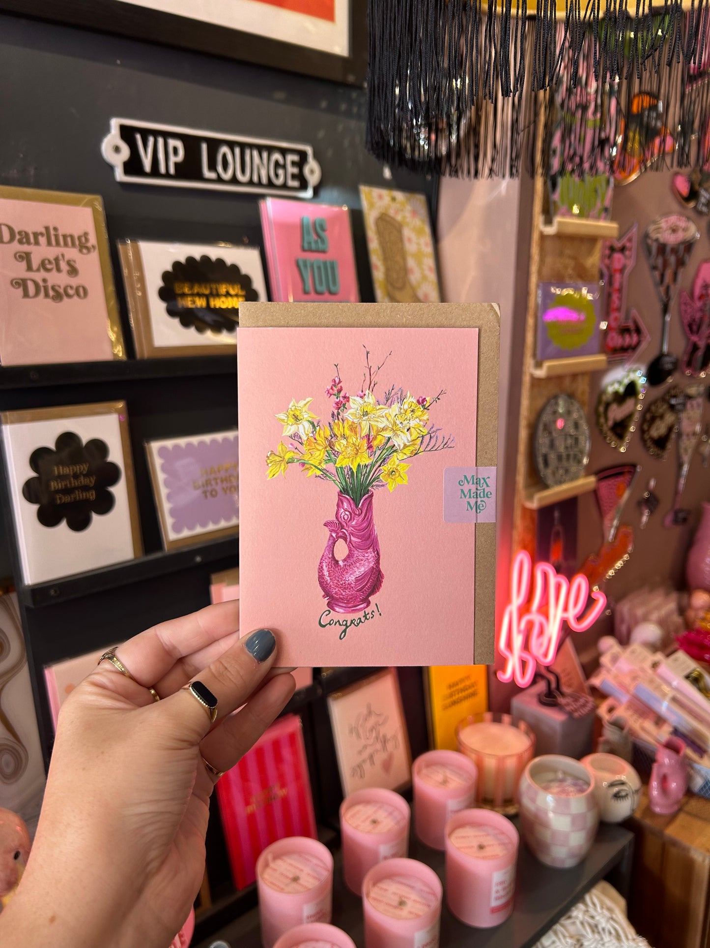 'Congrats' Gluggle Jug card