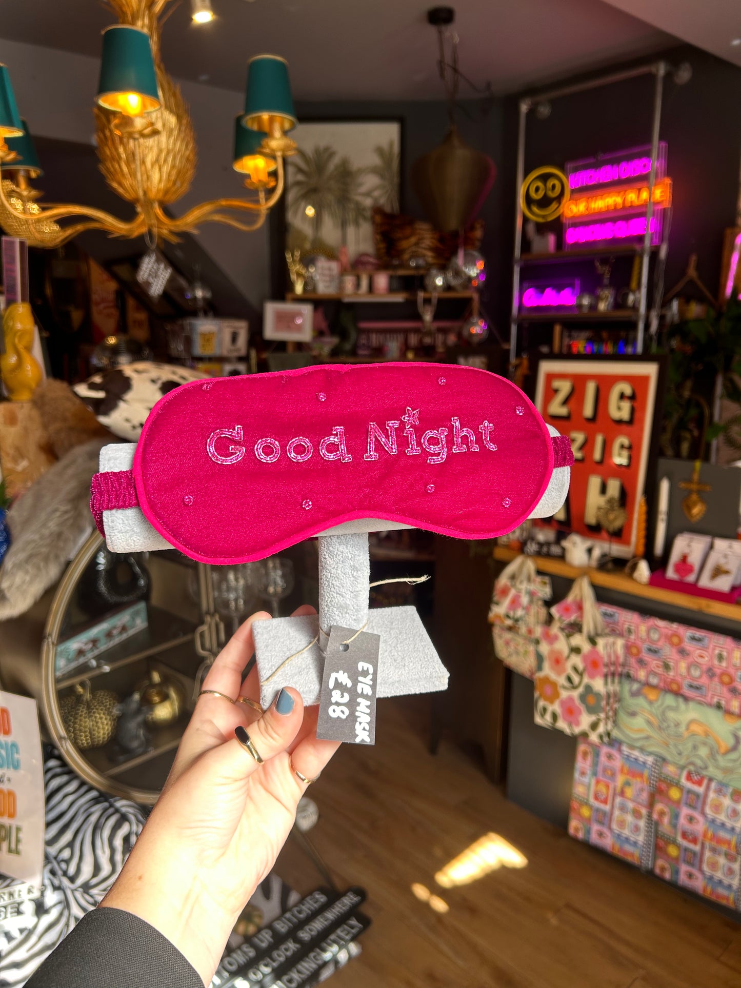 'Good Night' Sleep Eye Mask
