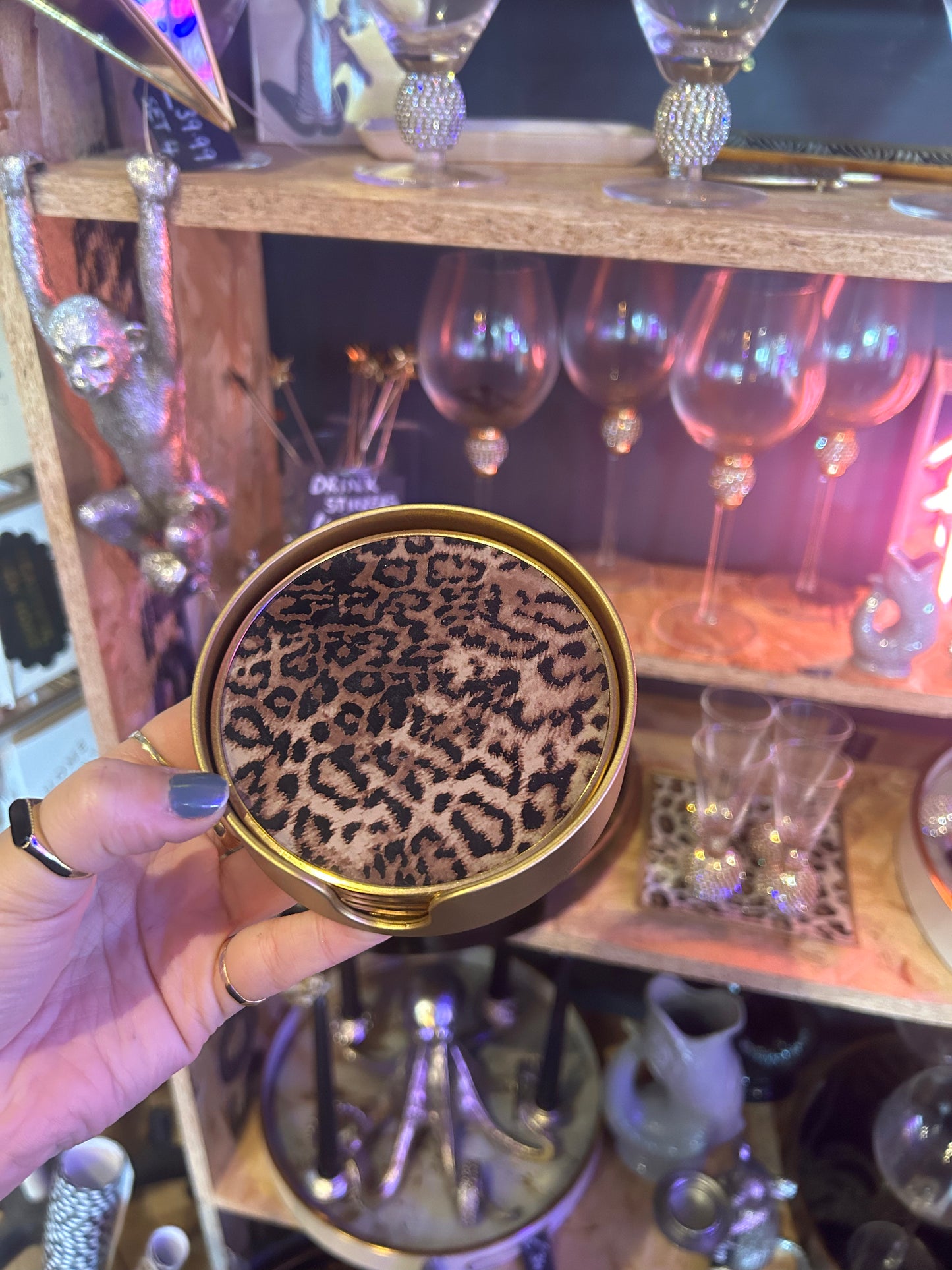 Leopard Coasters - Set of 4