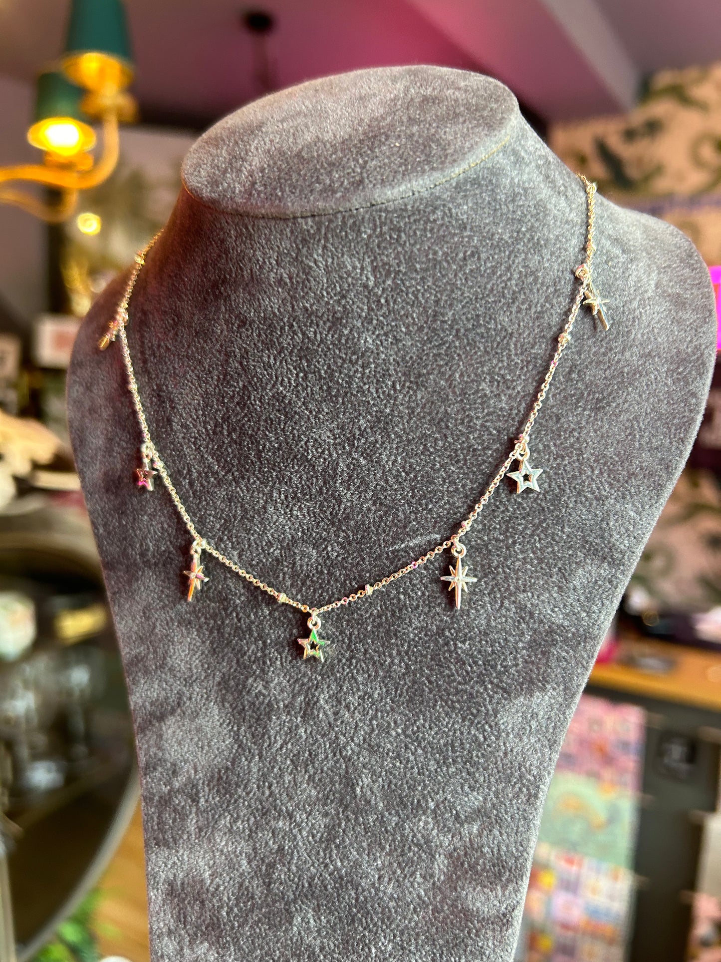 Silver Star Charm Necklace