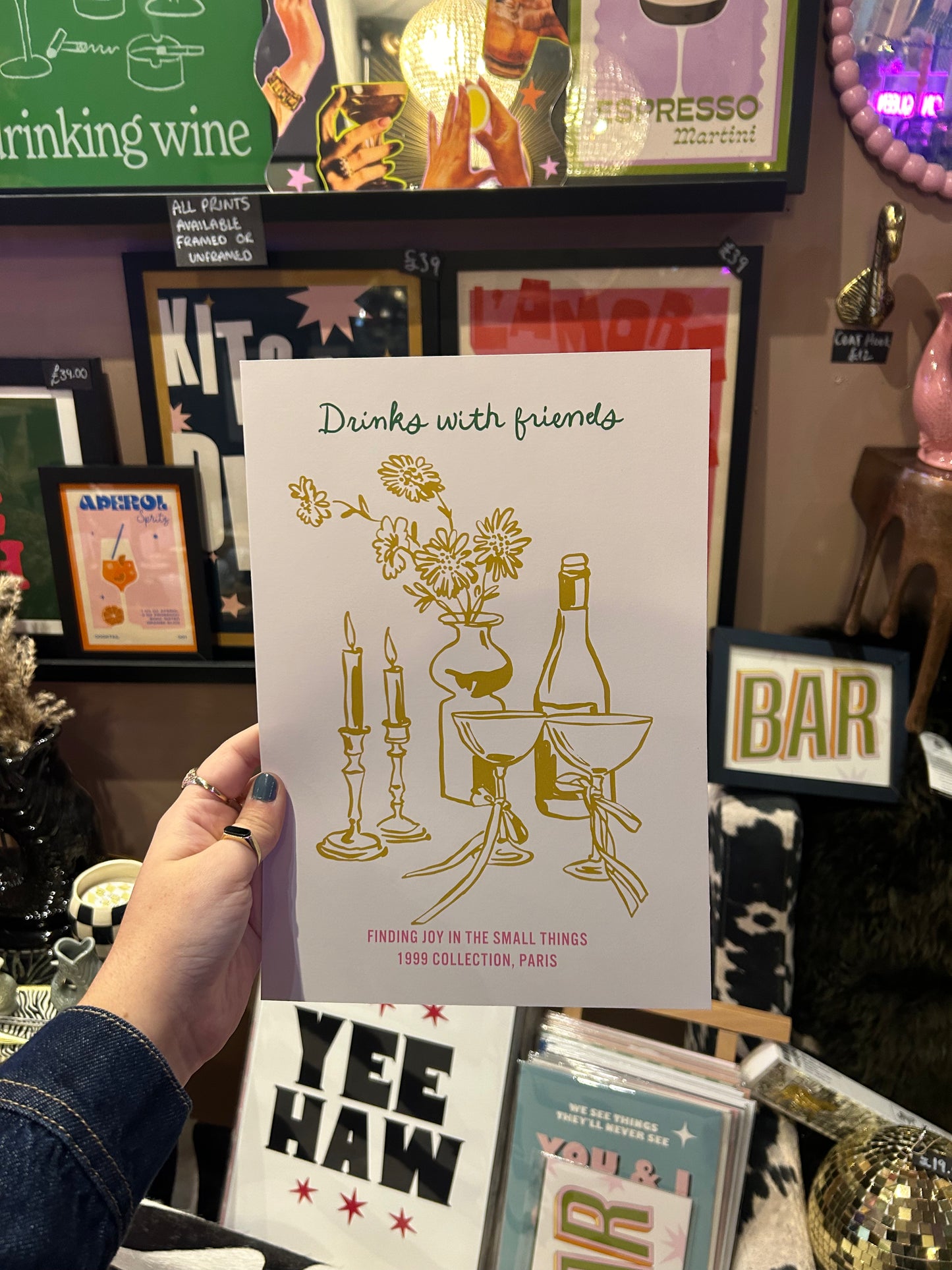 Drinks With Friends A4 Print