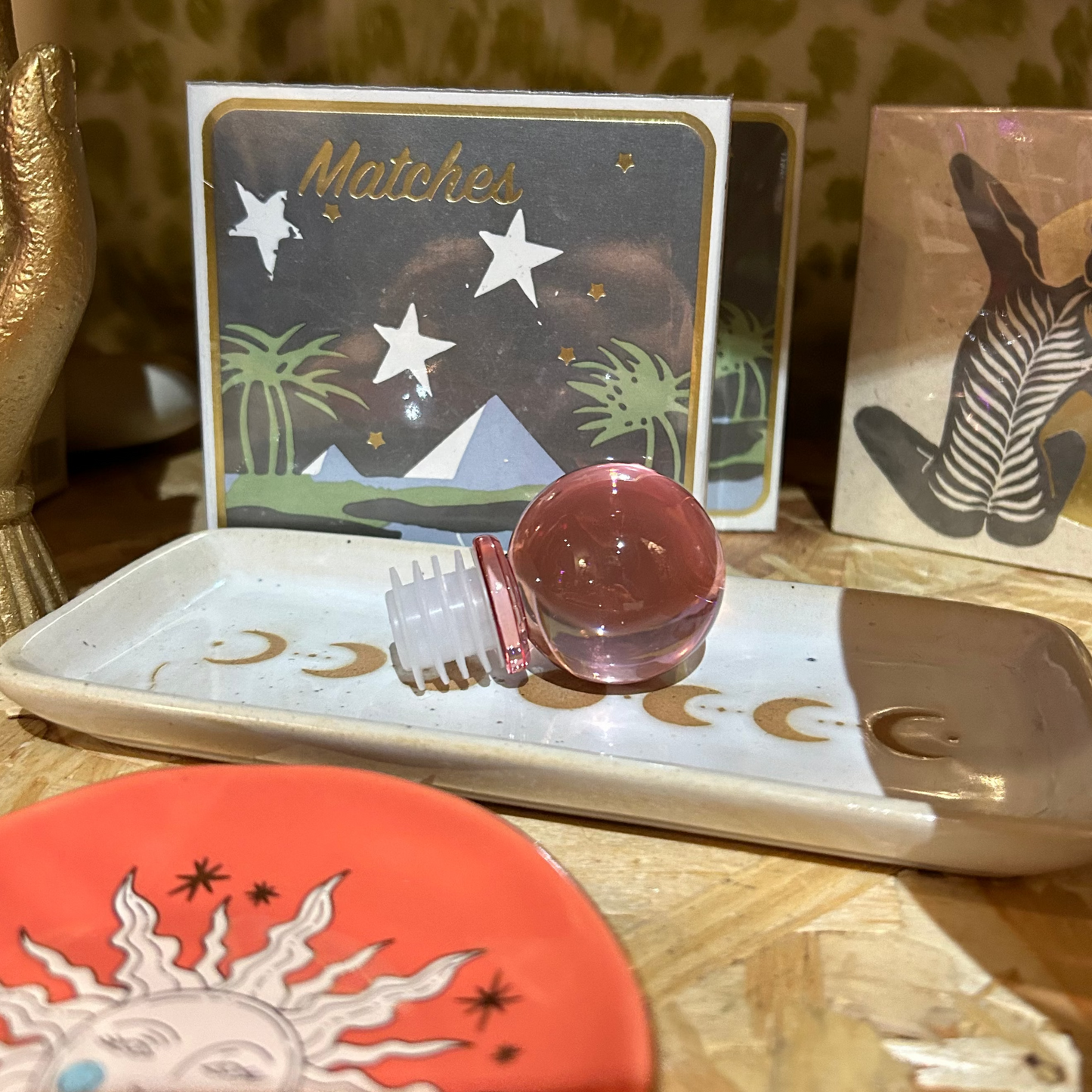 The Moony Glass Bottle Stopper