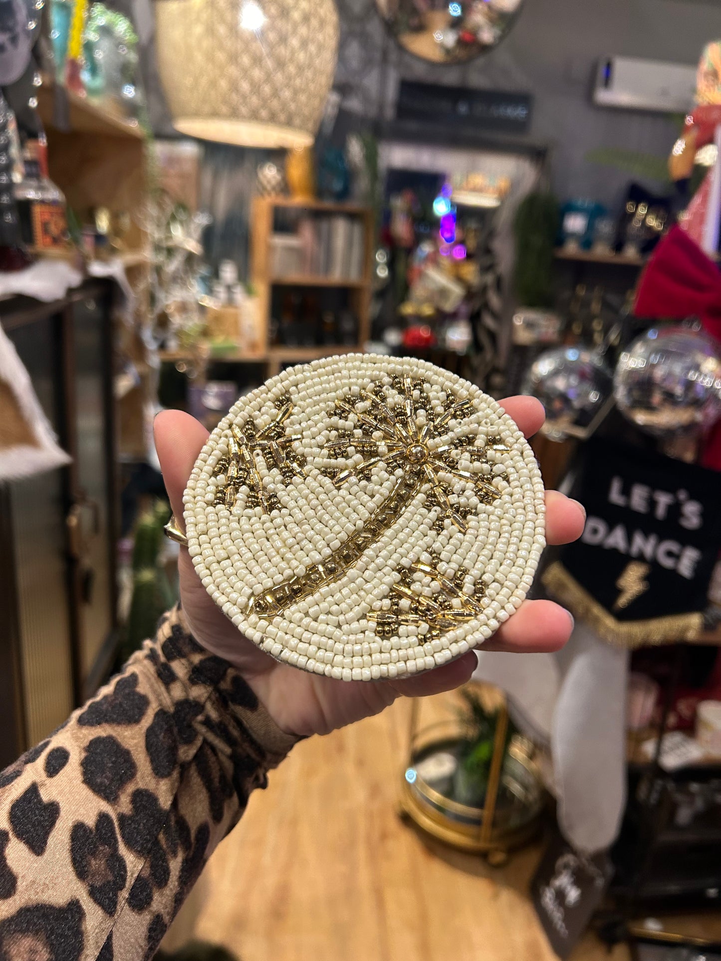 Beaded Palm Tree Coasters