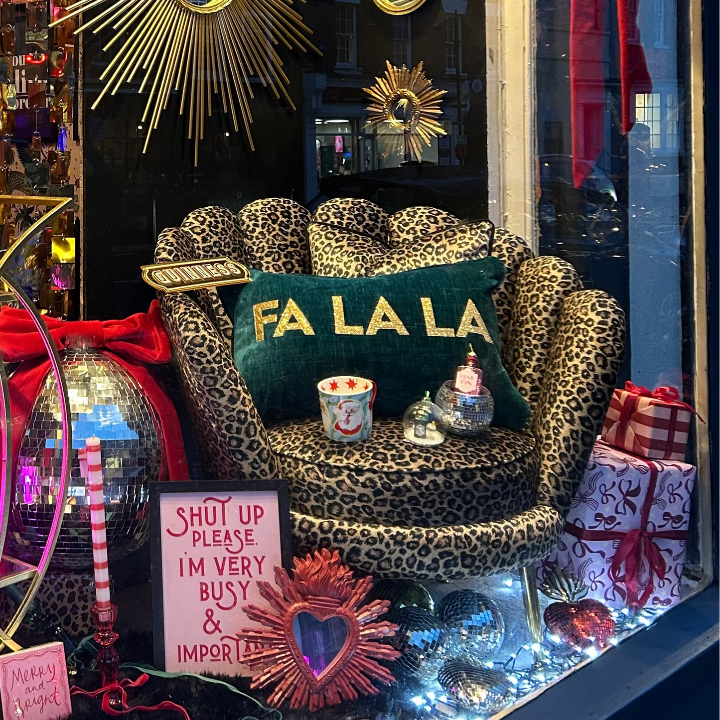 Leopard Print Petal Chair