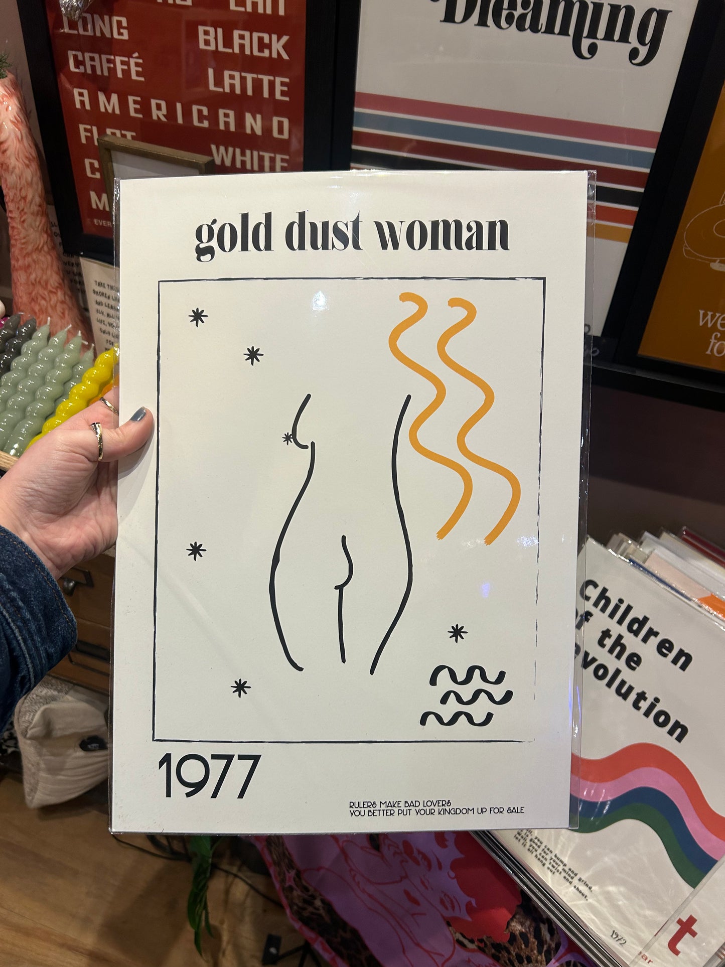 Gold Dust Woman A3 Print