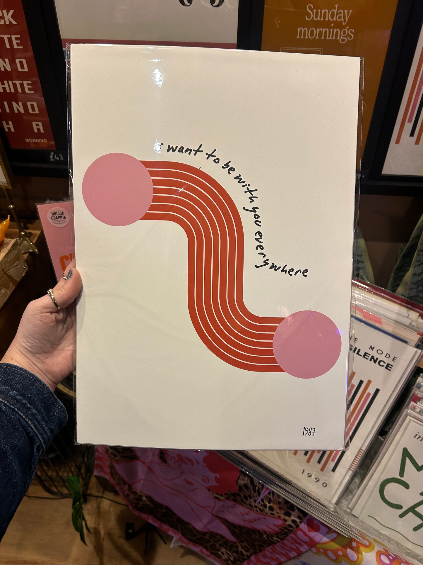 I Want To Be With You Everywhere A3 Print