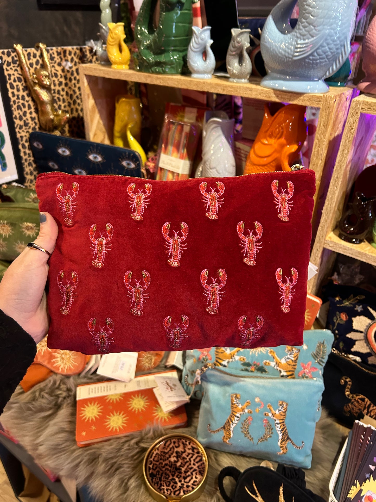 Elizabeth Scarlett Lobster Everyday Pouch