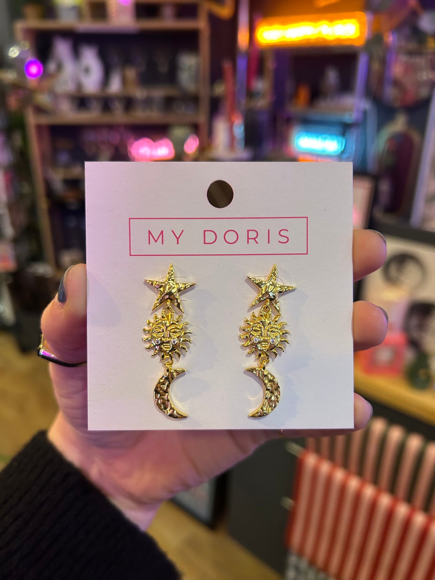 Sun And Moon Earrings