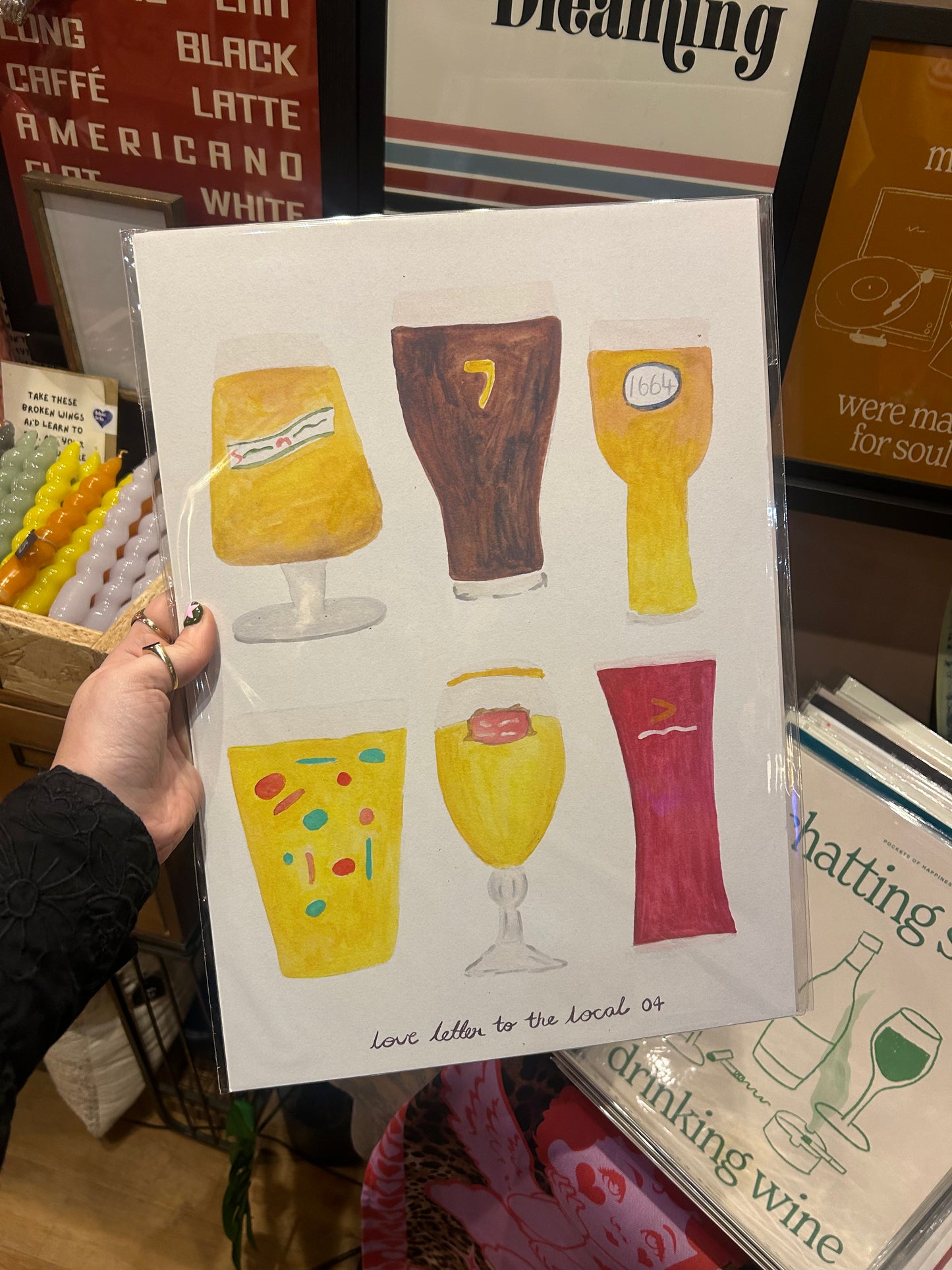 Beer, Pints and Guinness A3 Print