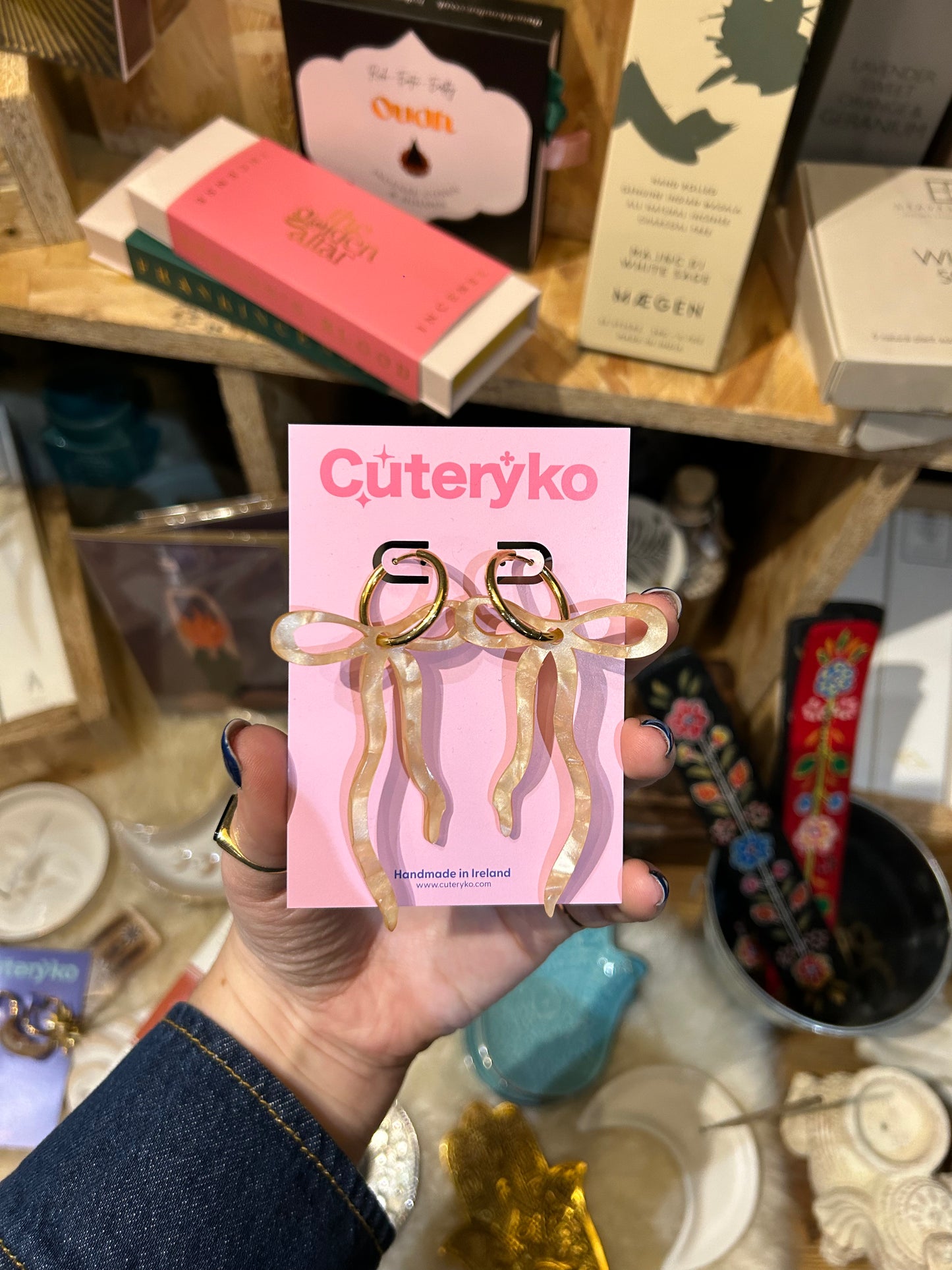 Dangly Bow Earrings