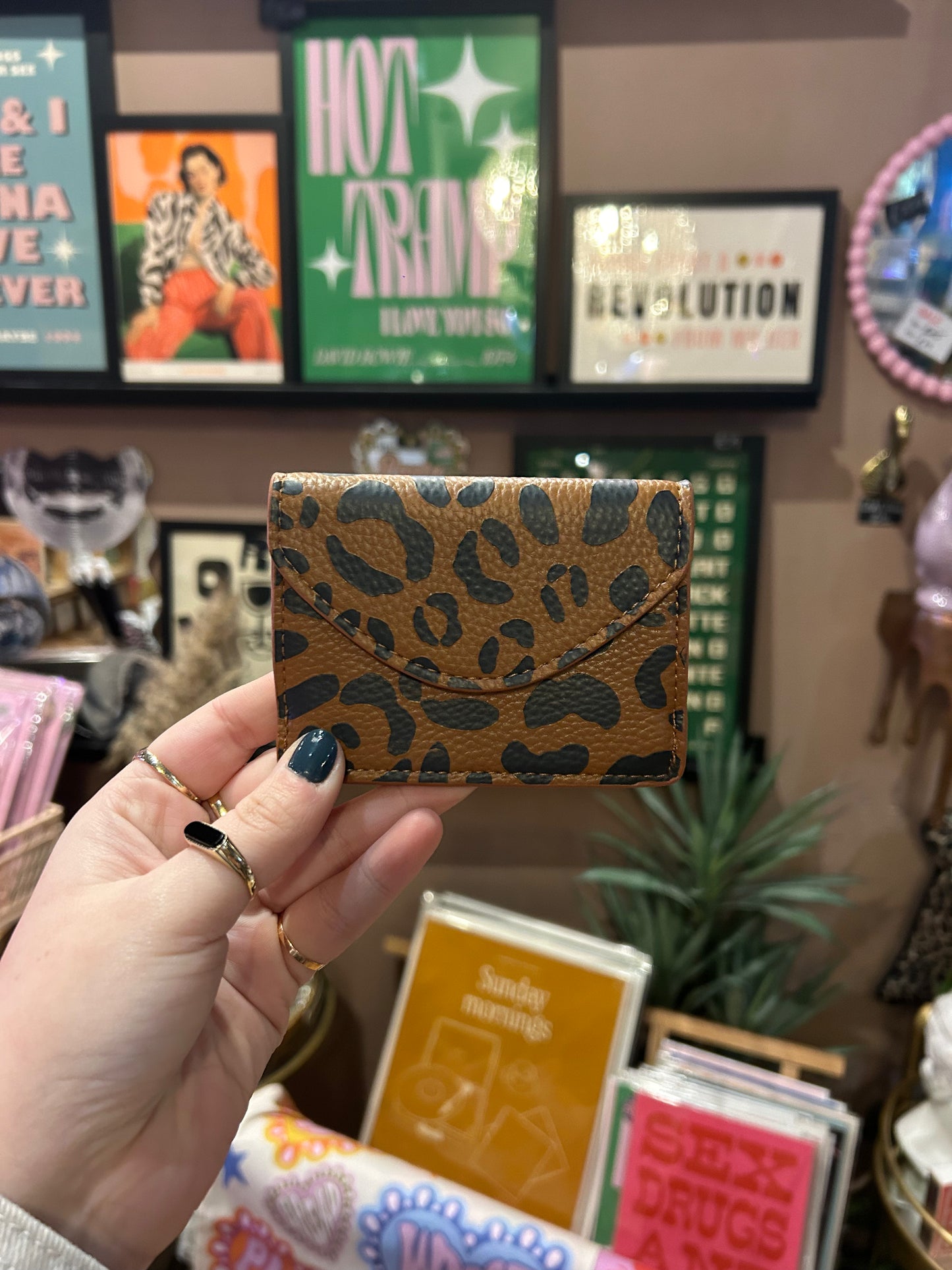 Leopard Print Card Holder