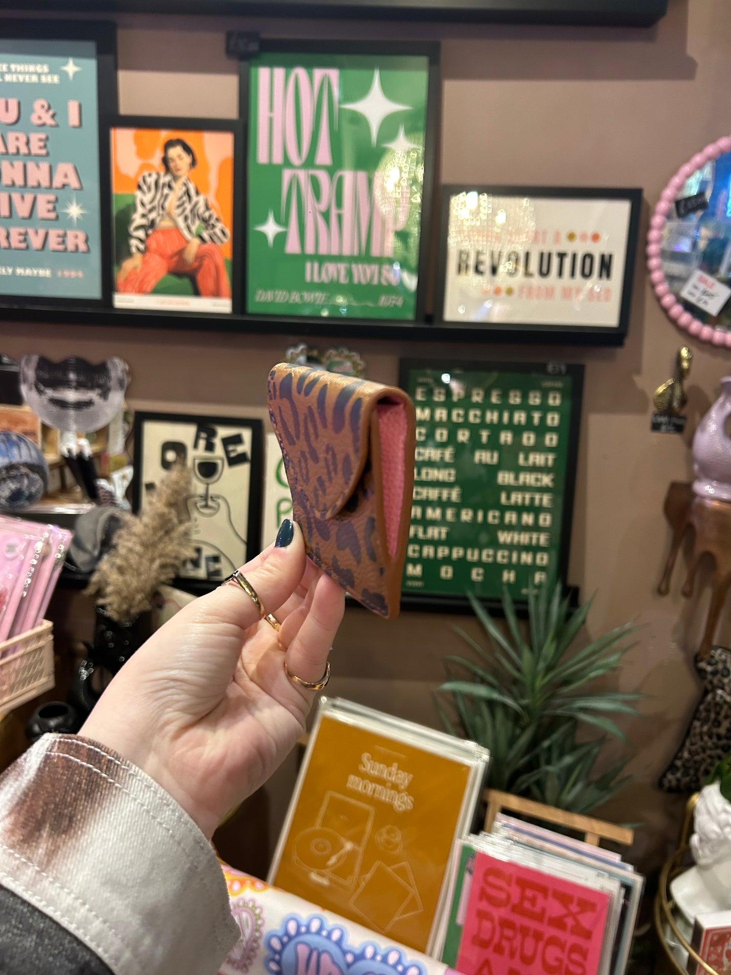 Leopard Print Card Holder