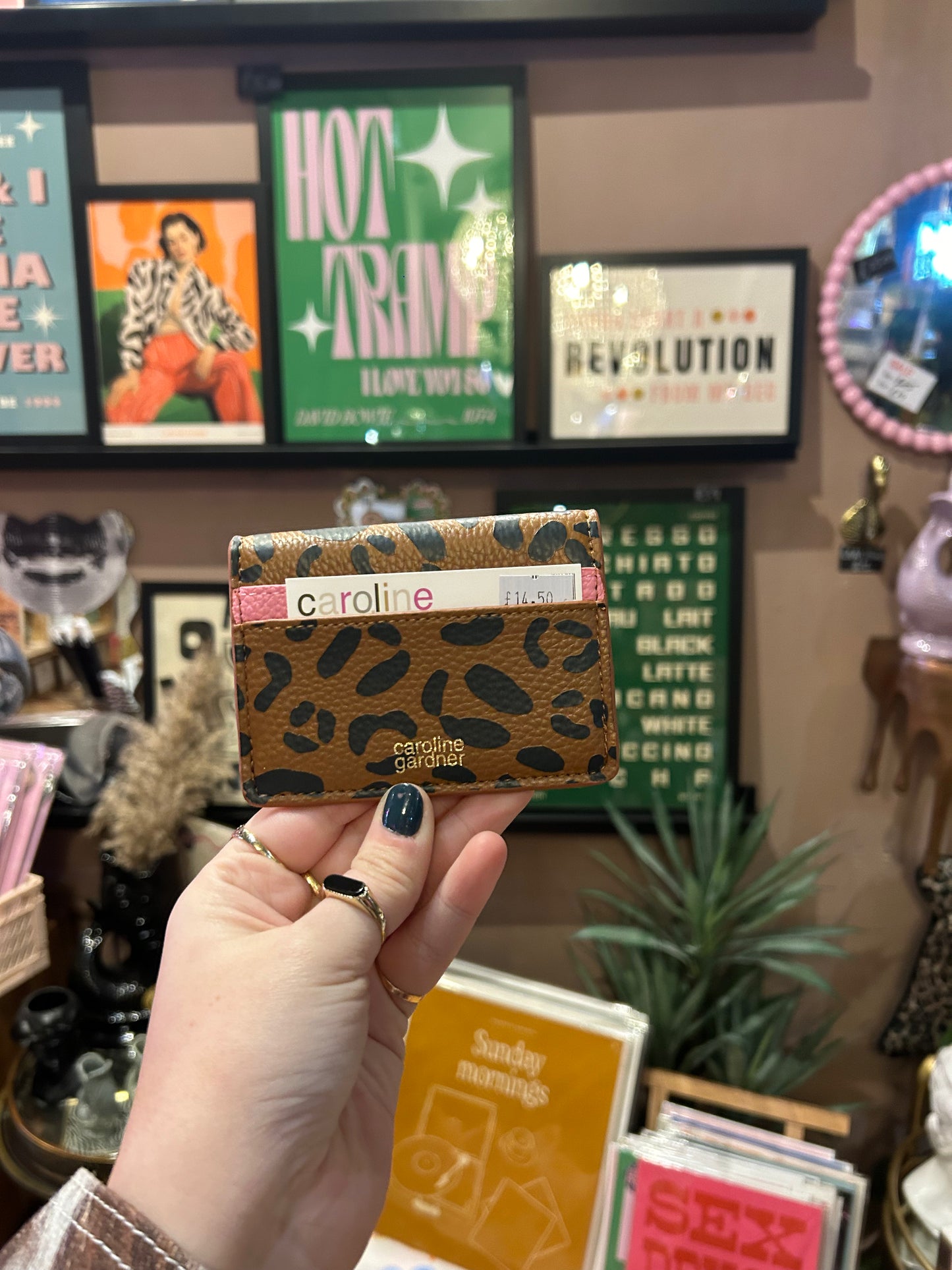 Leopard Print Card Holder