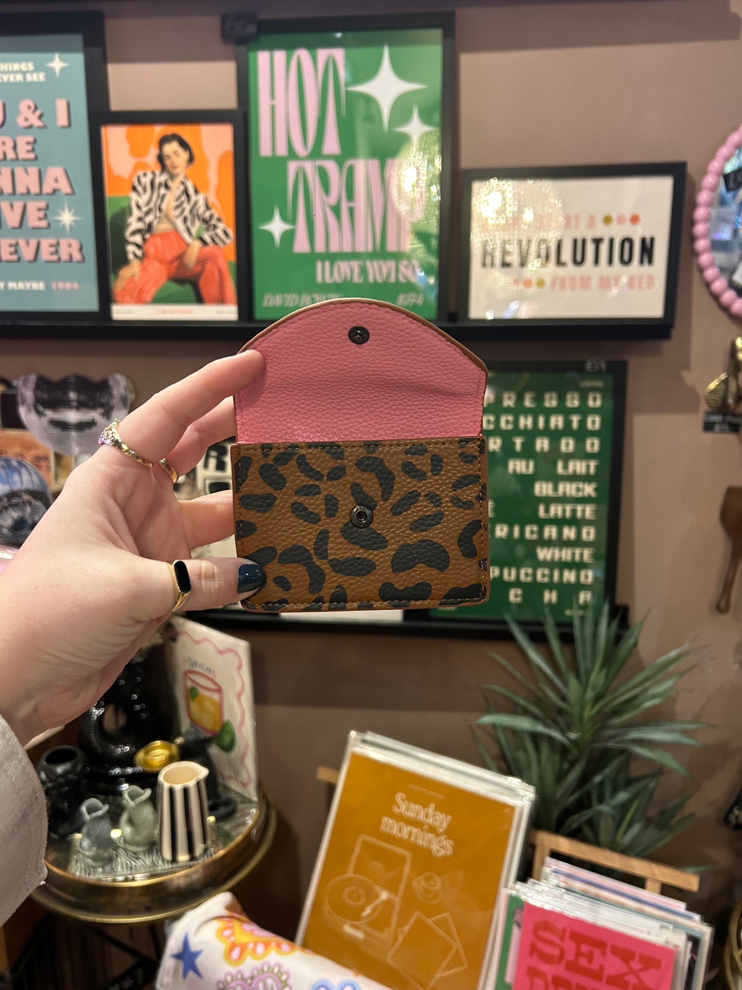 Leopard Print Card Holder