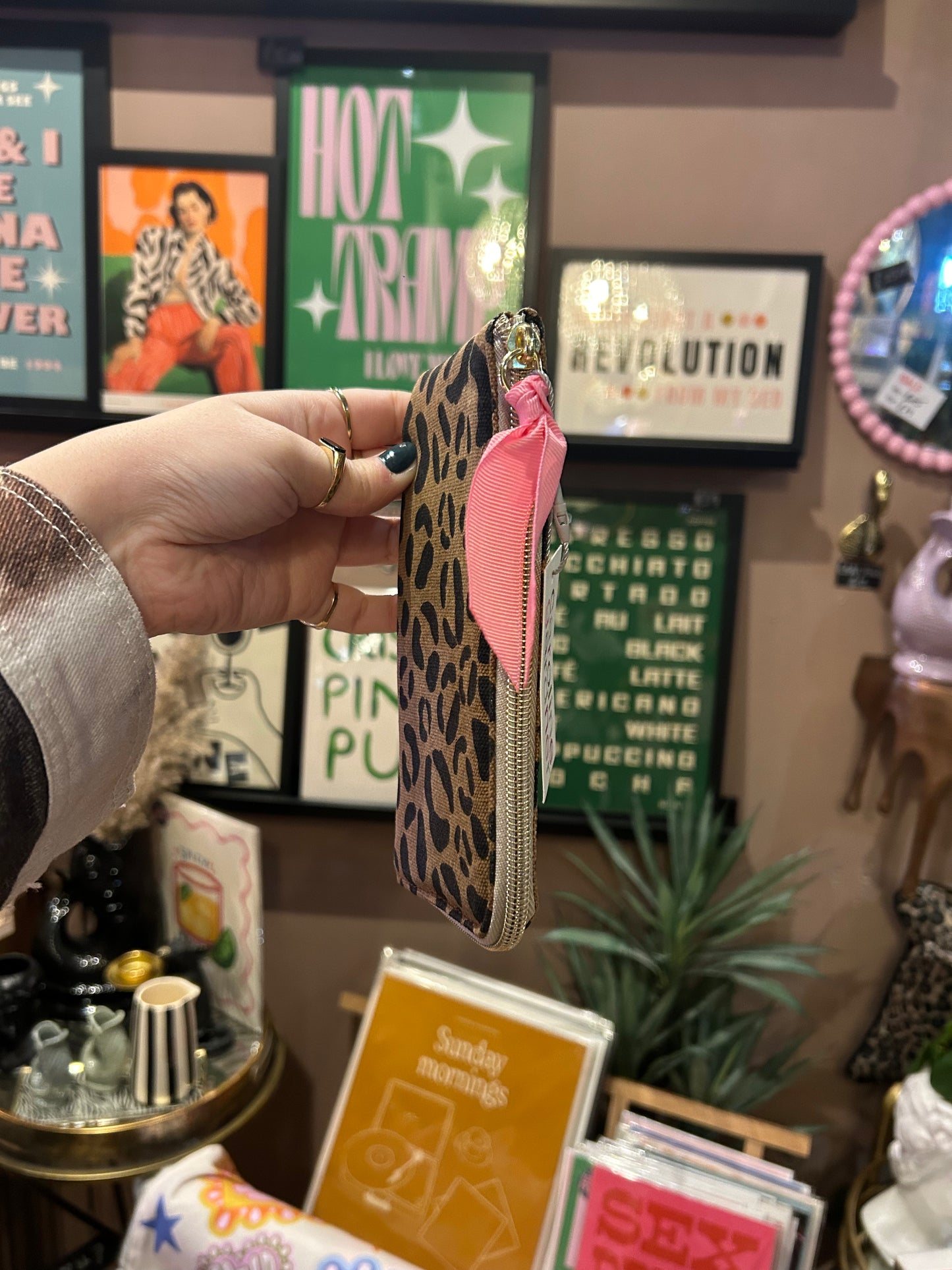 Leopard Print Glasses Case