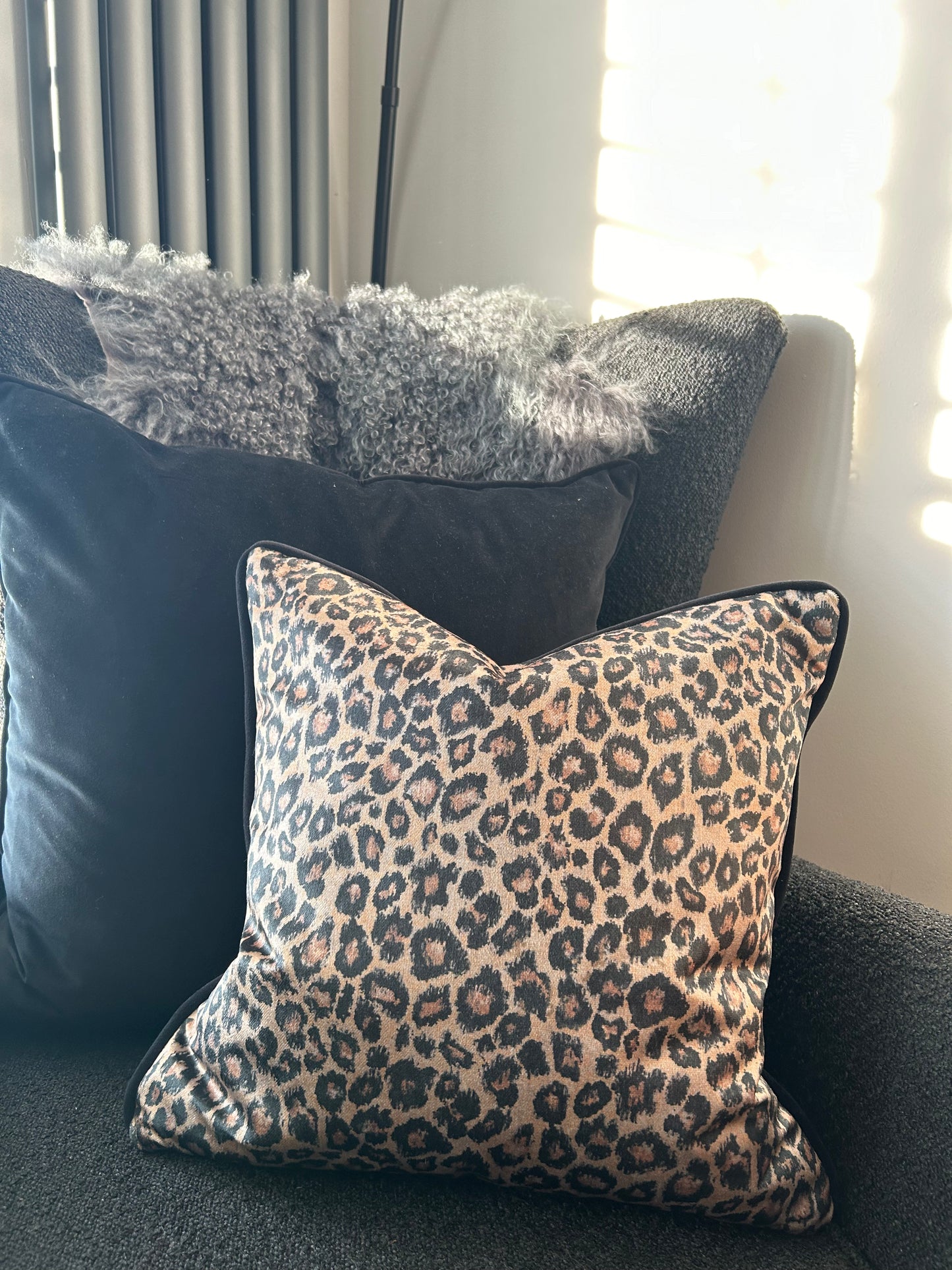 Golden Leopard Cushion