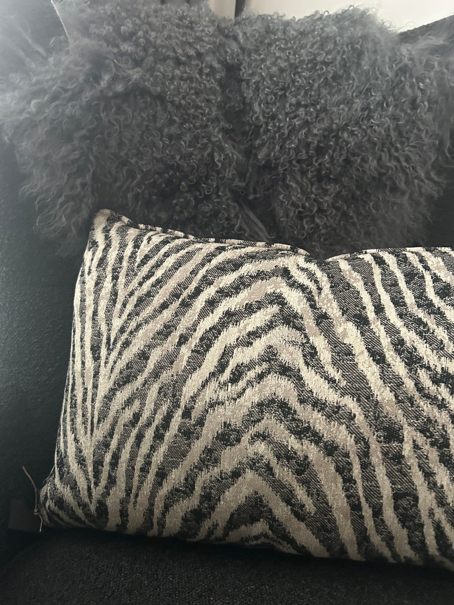 Grey Zebra cushion