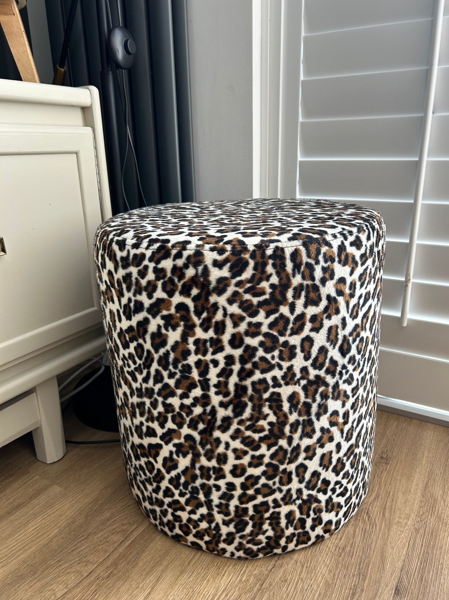 Cheetah print stool