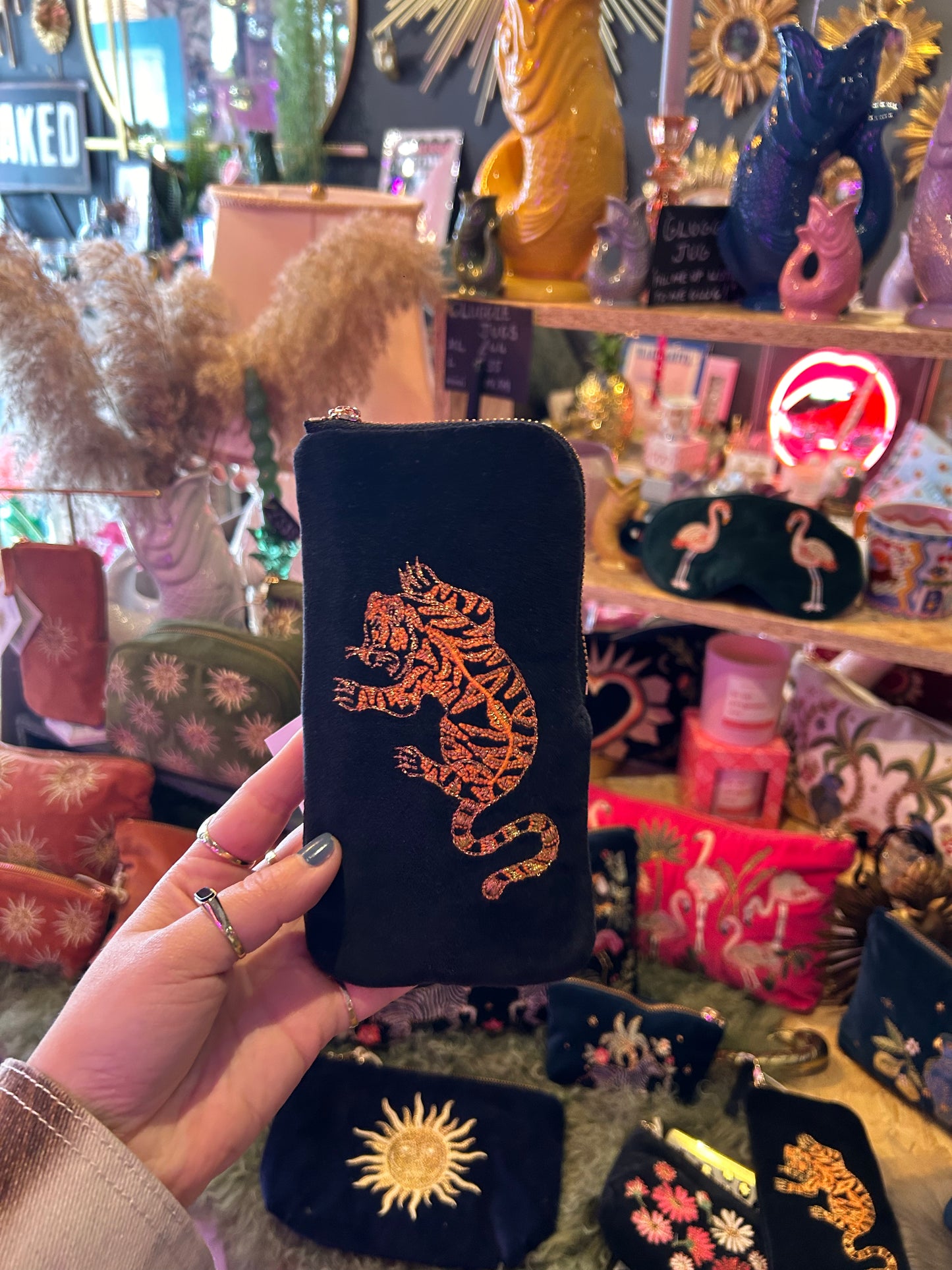 Elizabeth Scarlett Tiger Glasses Case