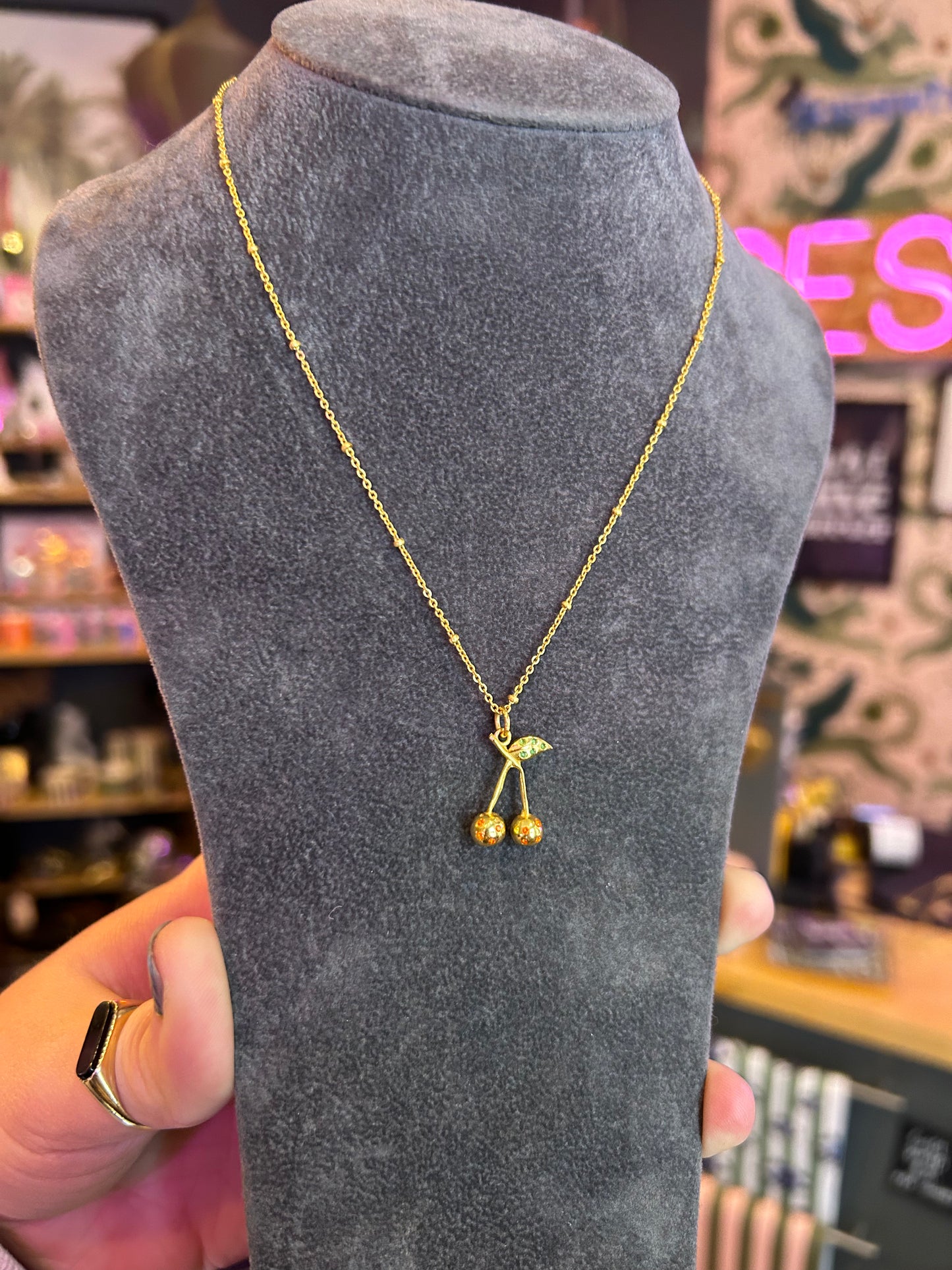 Cherry Pendant Necklace