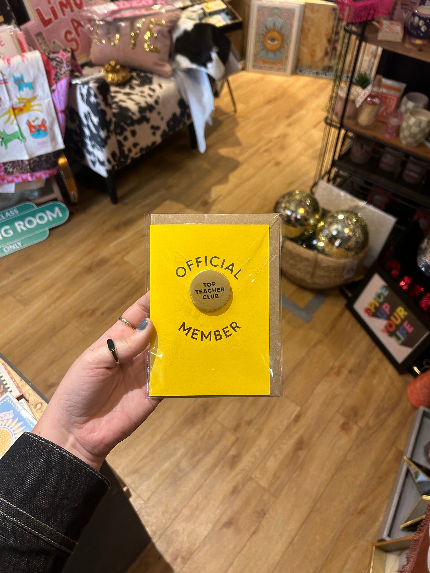 'Top Teacher Club' Badge Card