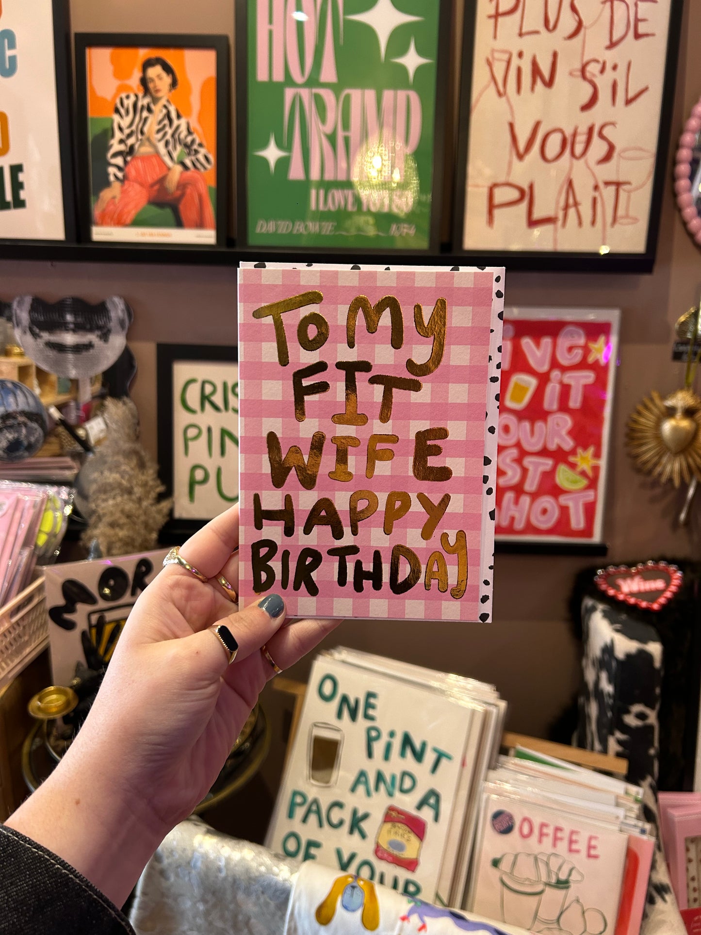 'Fit Wife' Birthday Card